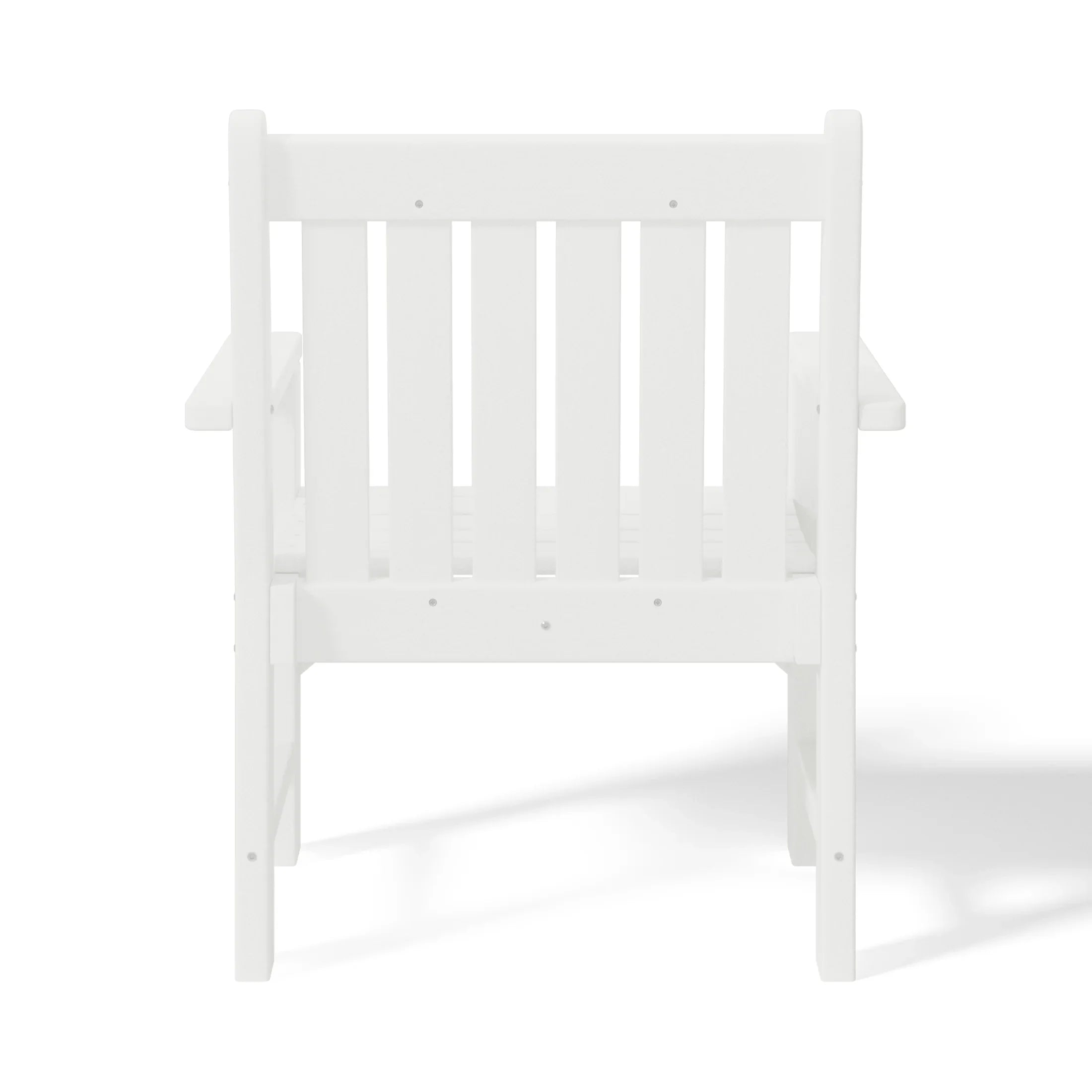 Paradise Outdoor Patio HDPE Adirondack Dining Arm Chair