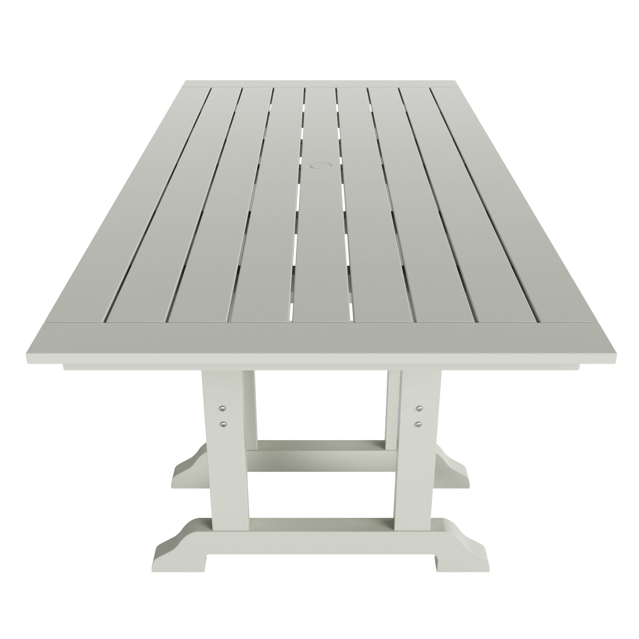 Paradise 6-Piece HDPE Rectangular Patio Dining Table Set with Foldable Chairs and Patio Bench