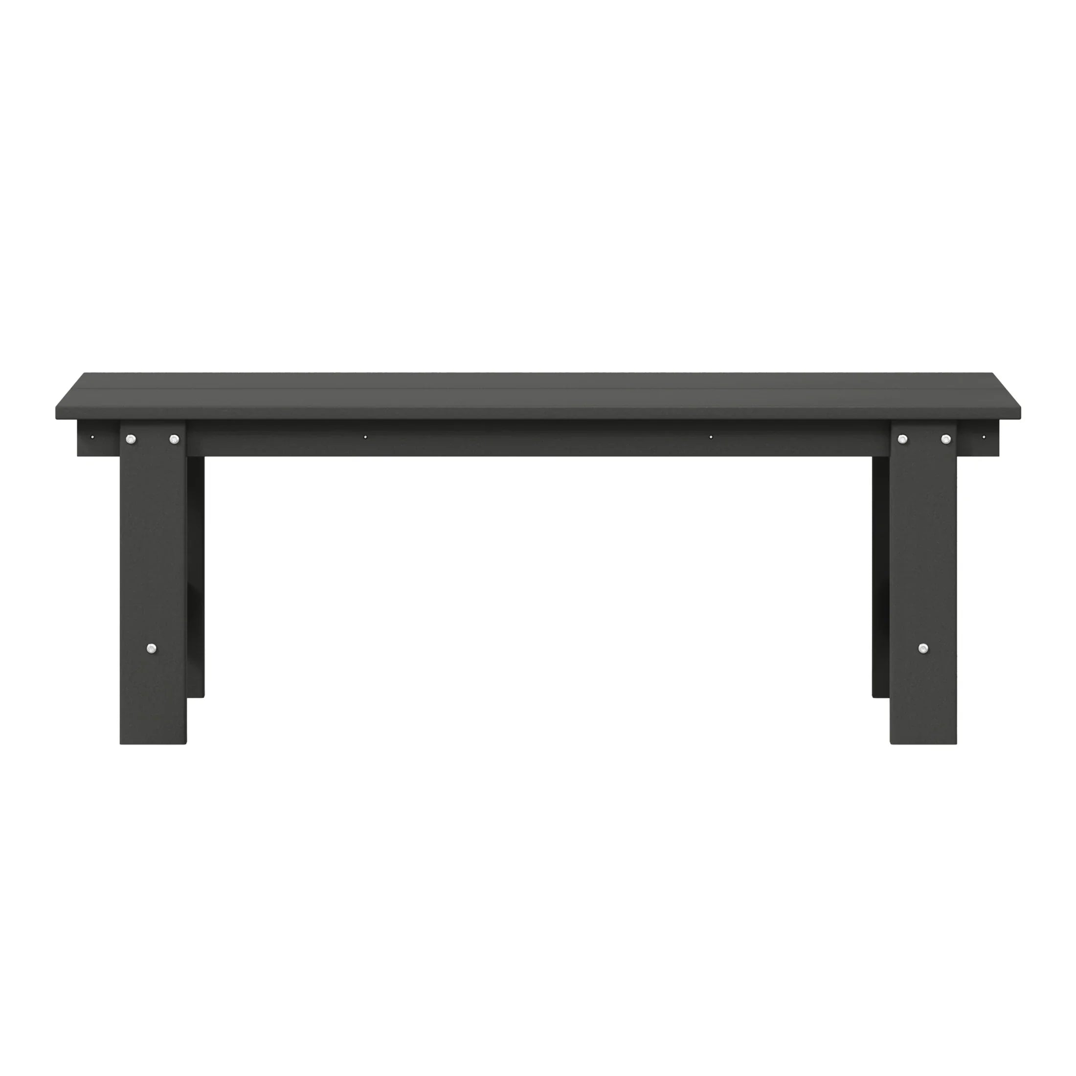 Palms Outdoor HDPE 48" Modern Backless Patio Bench