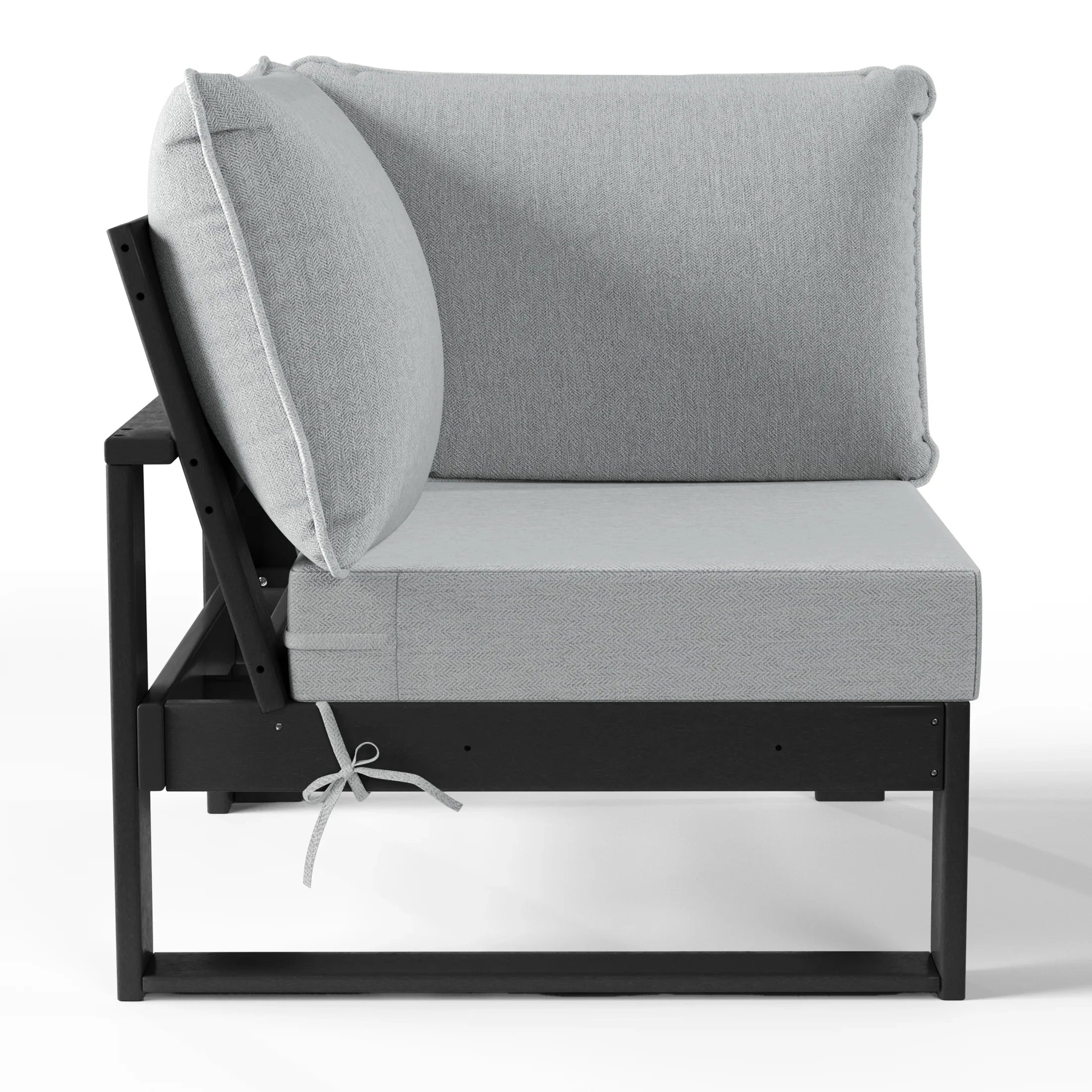 Rockaway Outdoor HDPE Sectional Corner Sofa Seat with Water-Proof Cushions