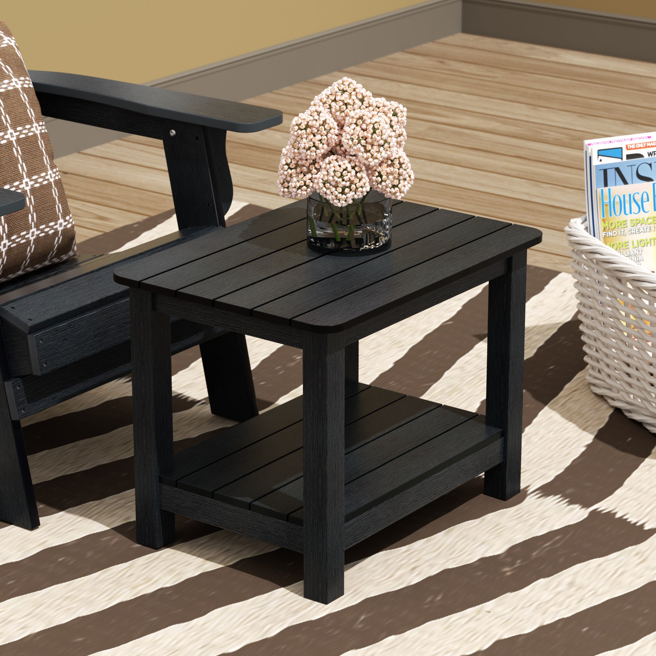 Florence Outdoor Patio All-weather Modern Side Table