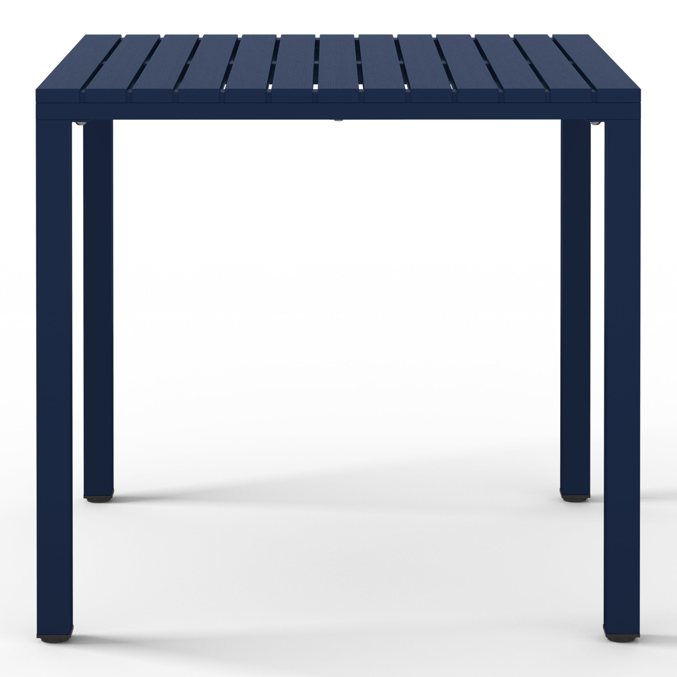 Sunshine 31.5" Iron Metal Frame Outdoor Square Patio Dining Table
