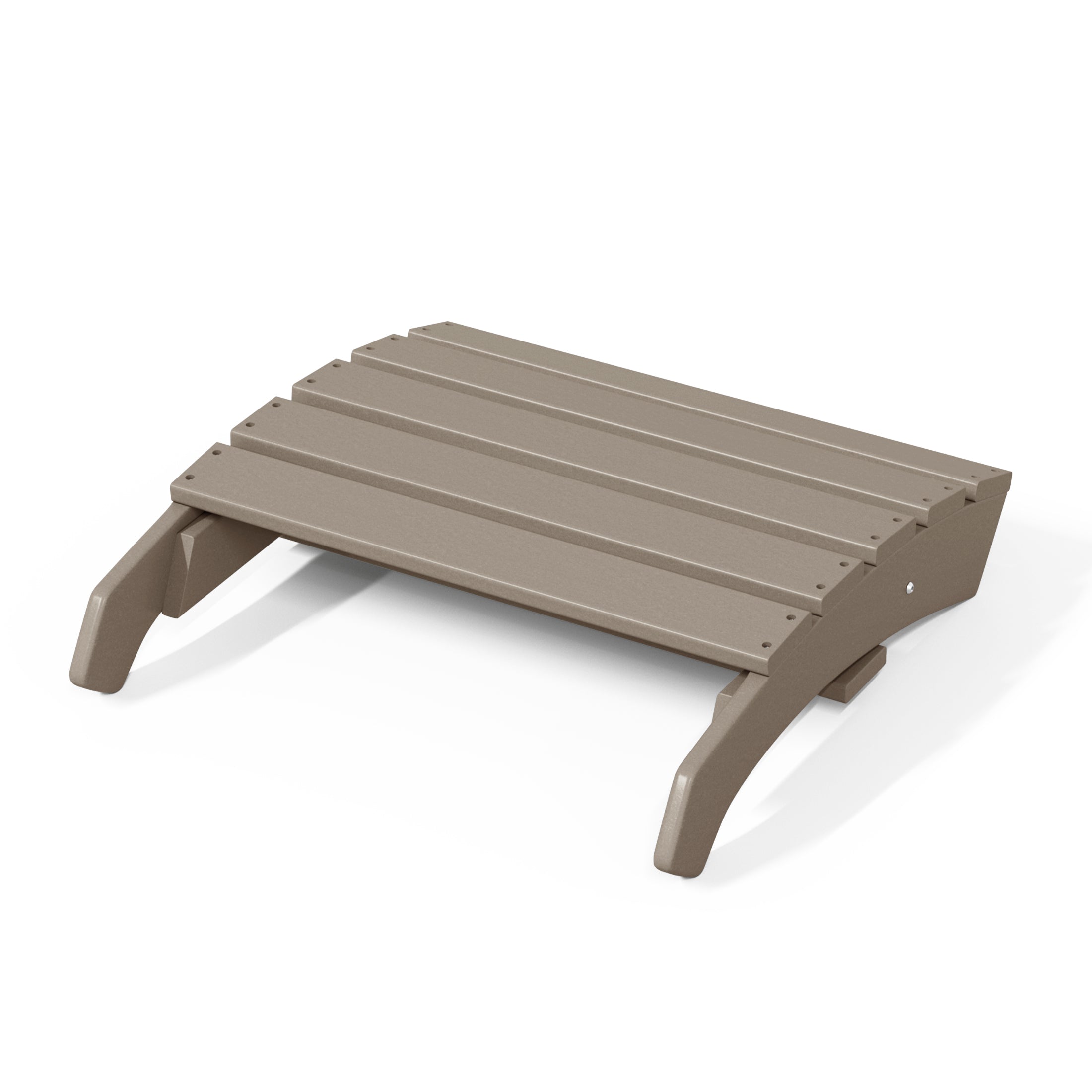 Portside Outdoor Patio HDPE Adirondack Ottoman Footrest