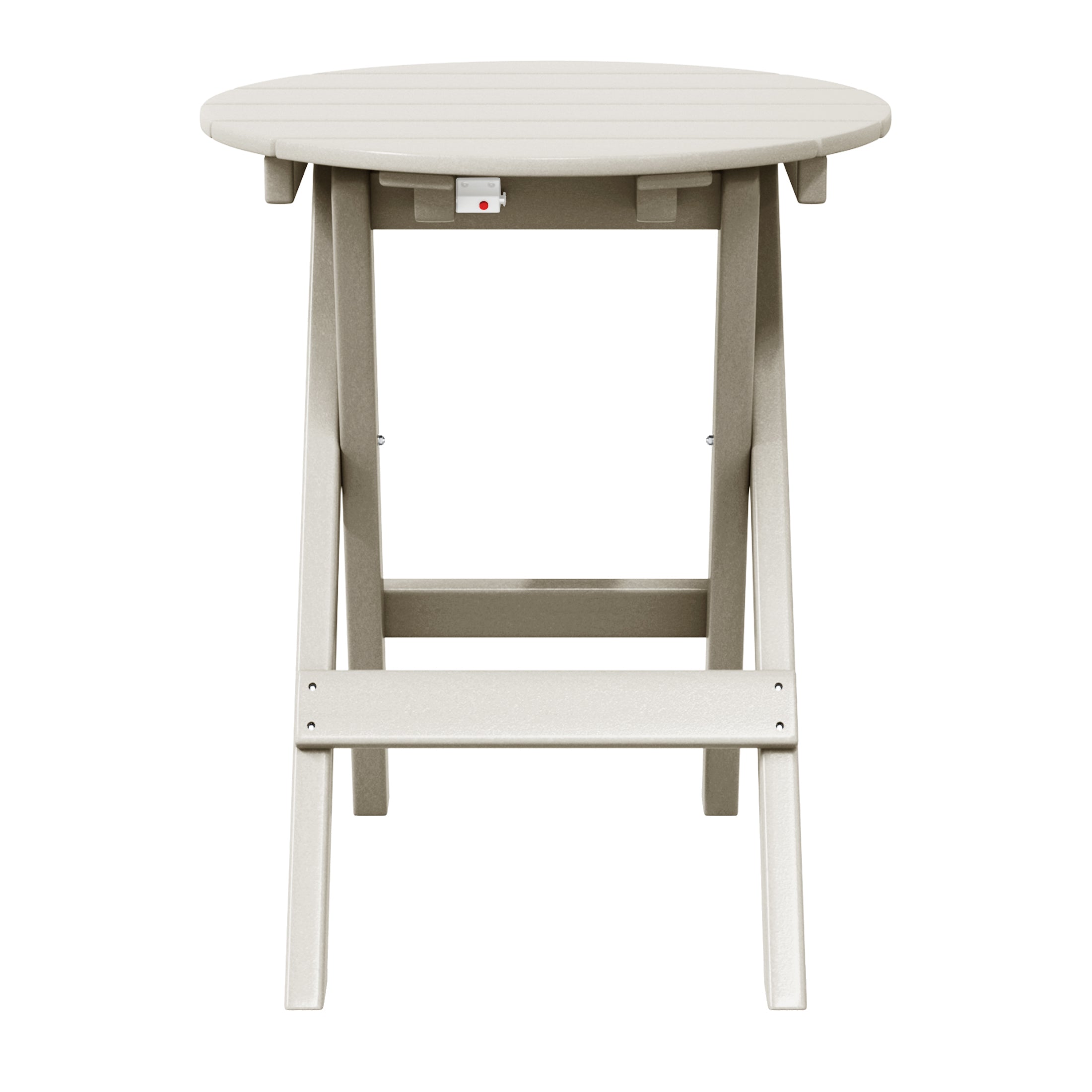 Paradise HDPE Outdoor 24.5 Inch Round Portable Folding Patio Dining Table