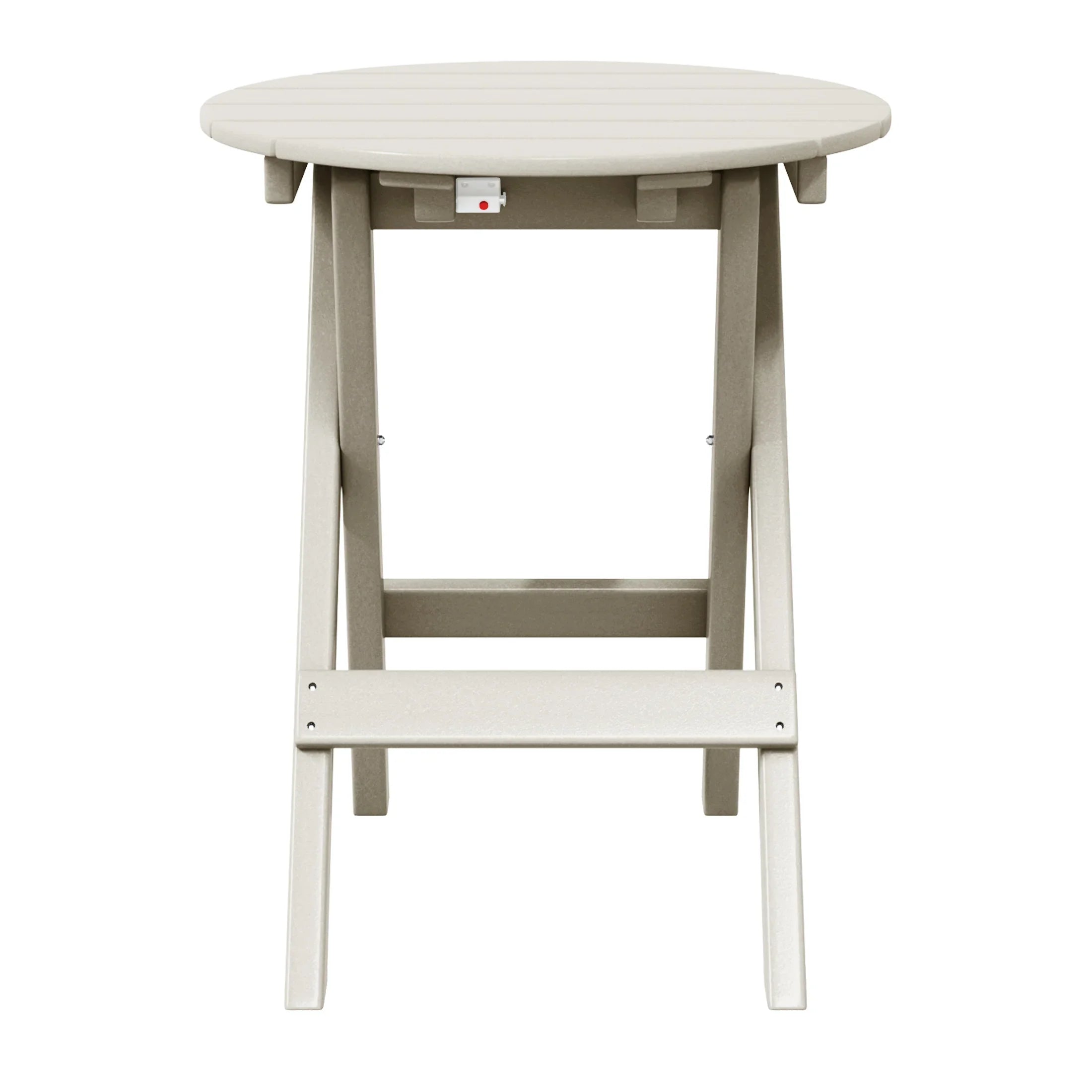 Paradise HDPE Outdoor 24.5 Inch Round Portable Folding Patio Dining Table