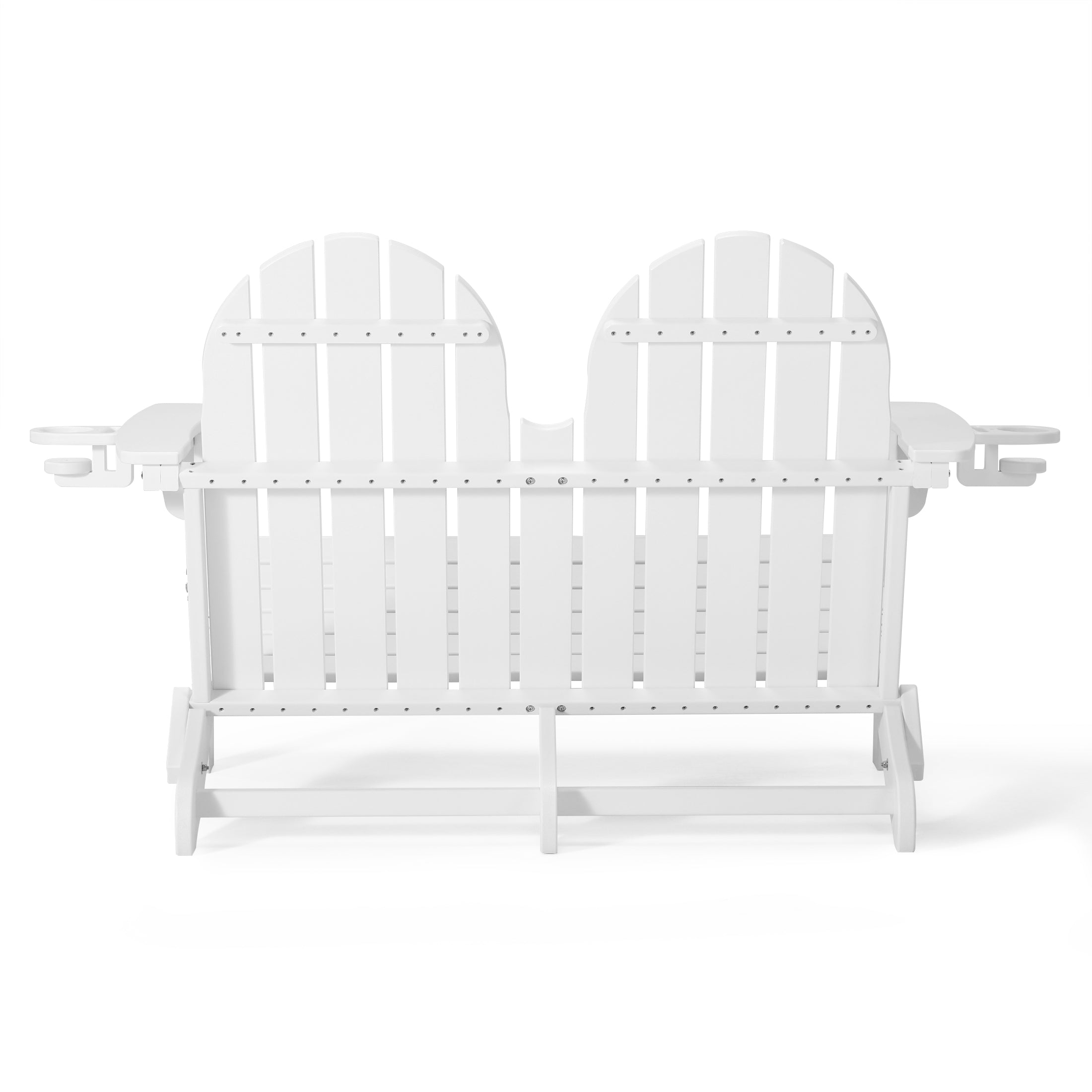 Savannah Outdoor Patio 49" HDPE Folding Adirondack Garden Bench