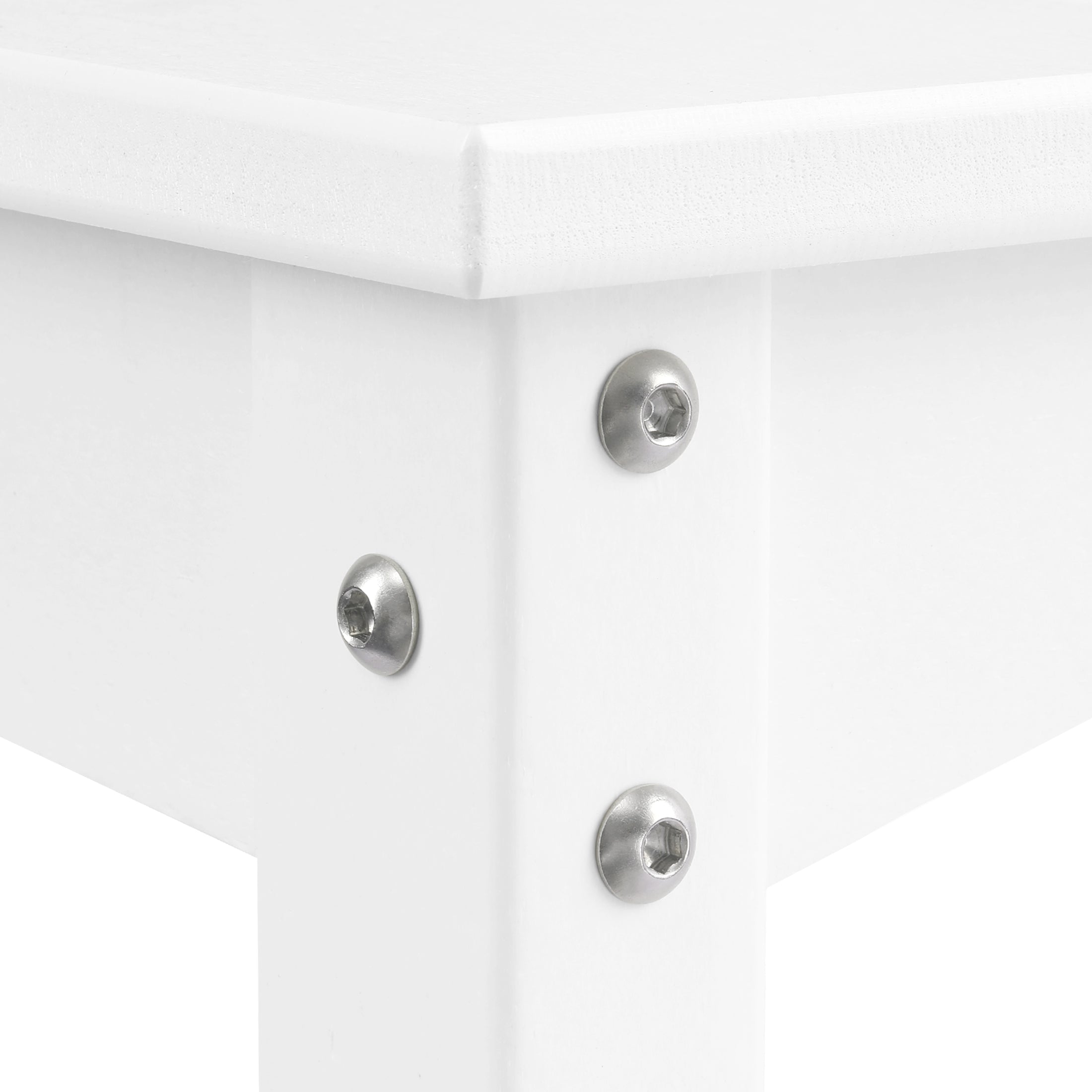 Paradise 55" Outdoor Patio HDPE Adirondack 2-Tier Shelf Console Table