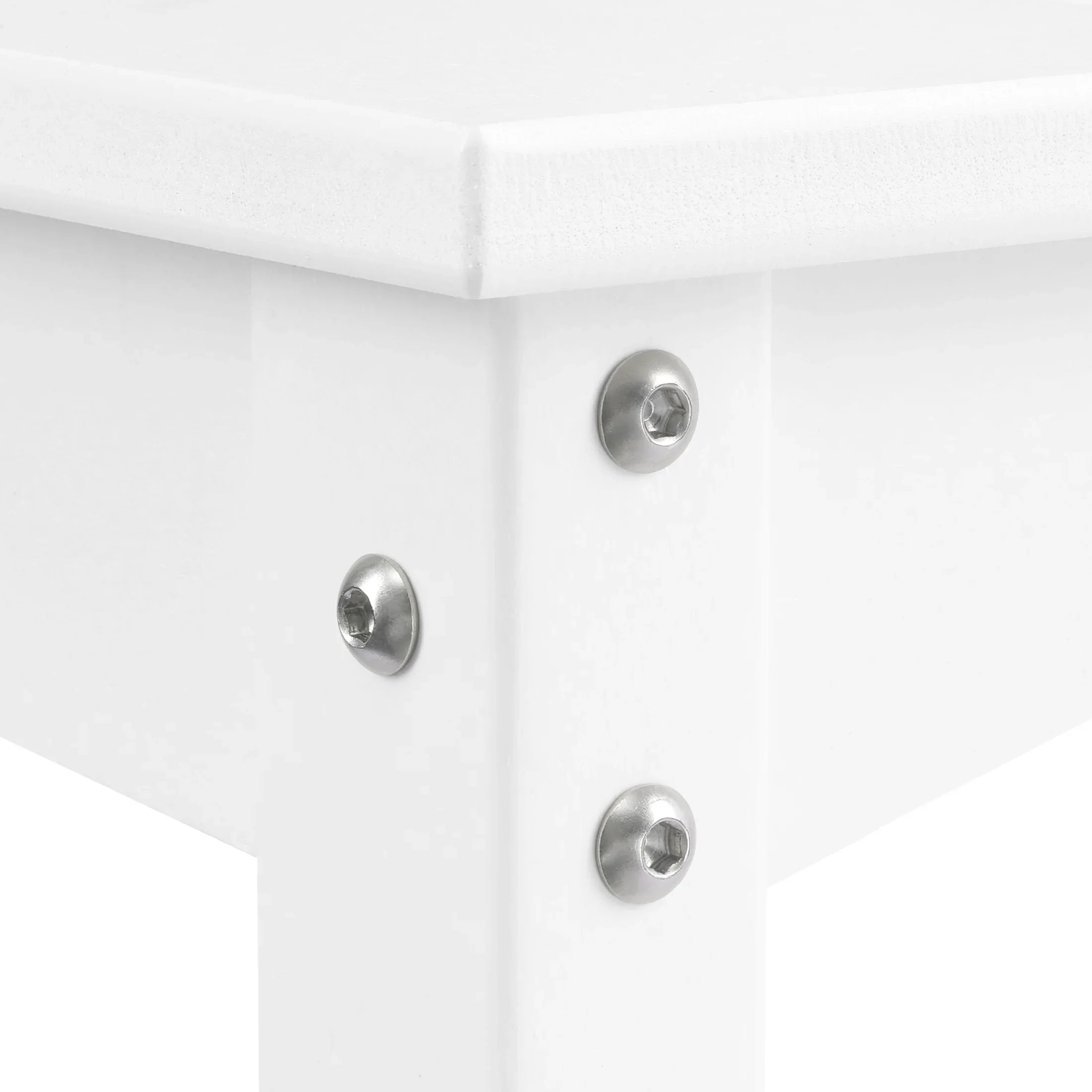 Paradise 55" Outdoor Patio HDPE Adirondack 2-Tier Shelf Console Table