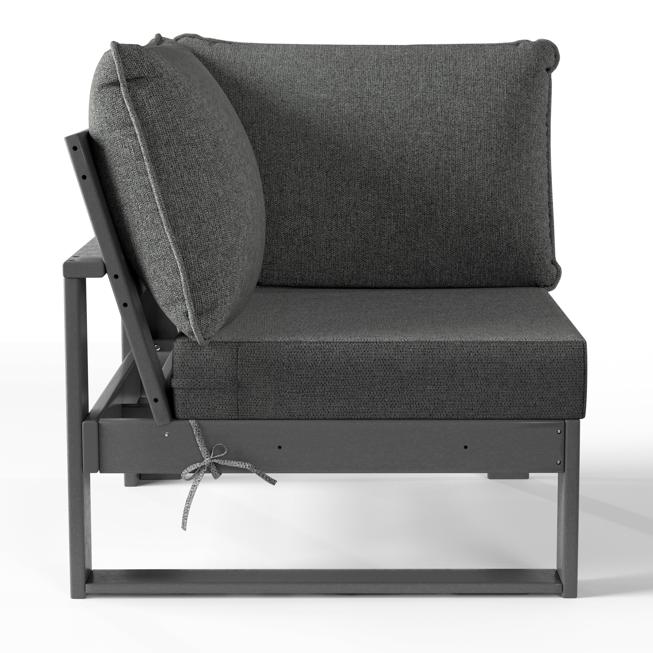 Rockaway Outdoor HDPE Sectional Corner Sofa Seat with Water-Proof Cushions