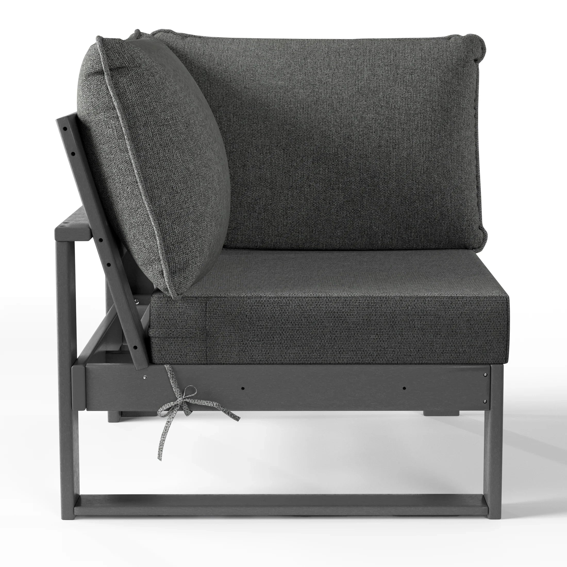 Rockaway Outdoor HDPE Sectional Corner Sofa Seat with Water-Proof Cushions