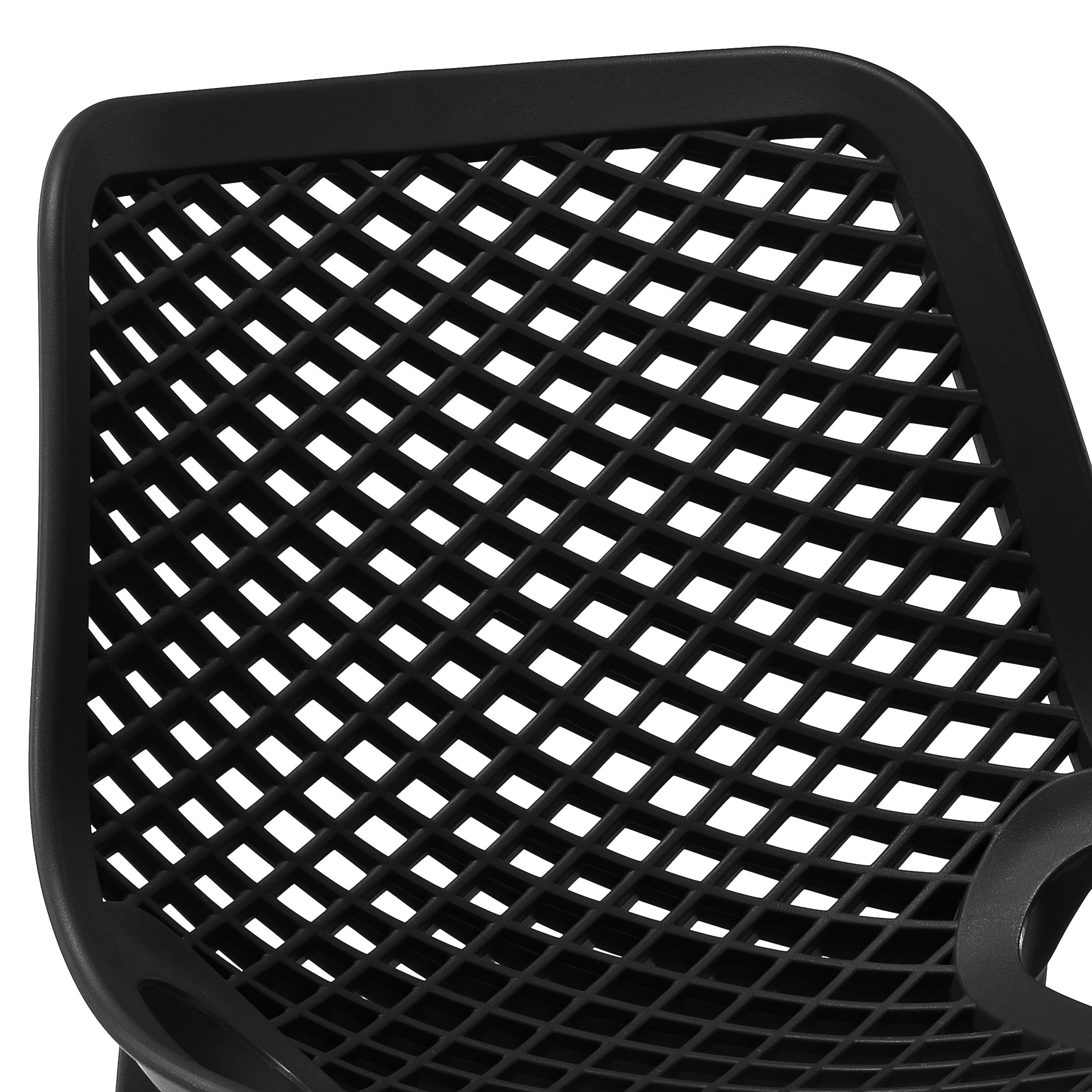 Sunshine 41.75" Outdoor Modern Polypropylene Plastic Patio Bar Height Stools (Set of 2)