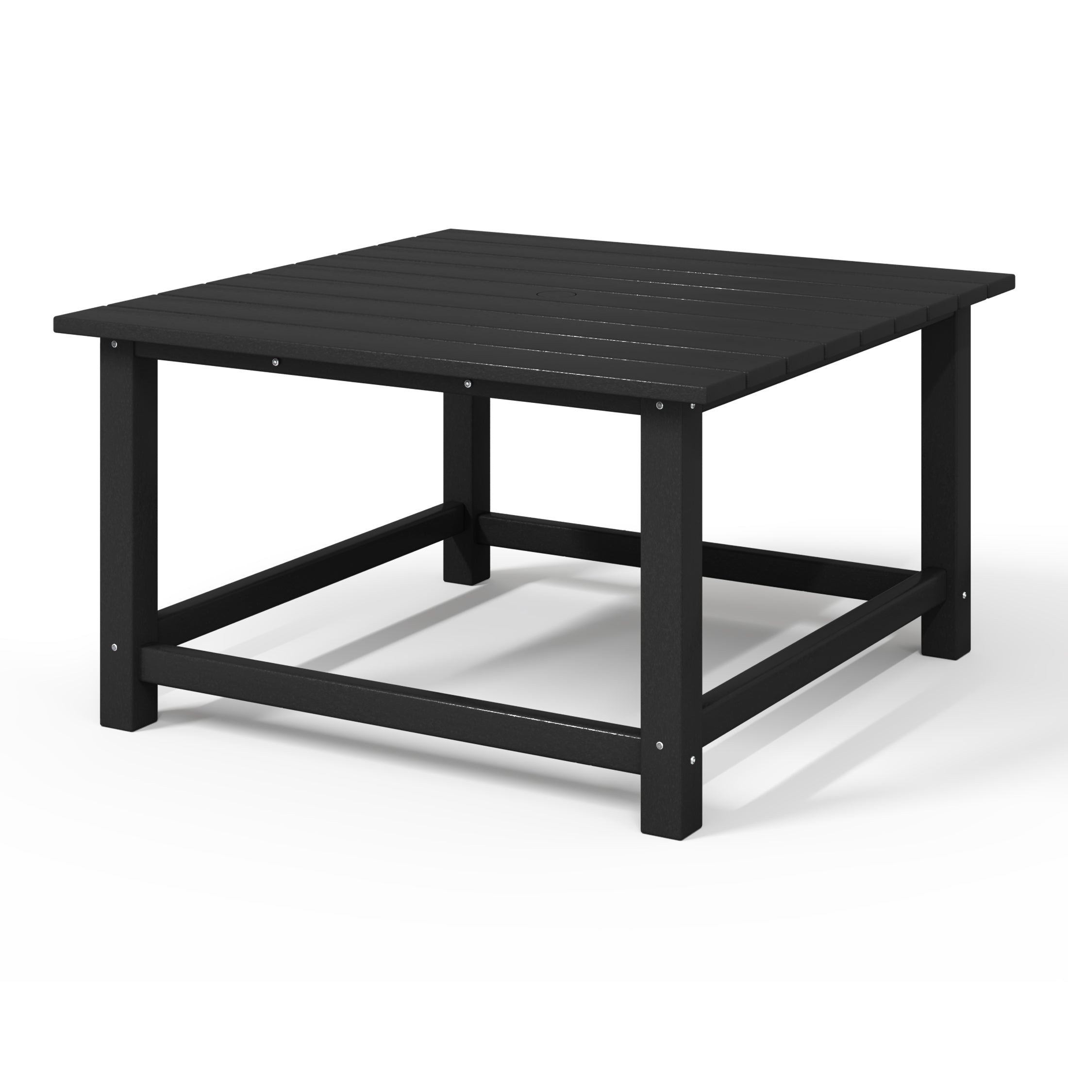 Paradise Low Outdoor HDPE Square Patio Coffee Table