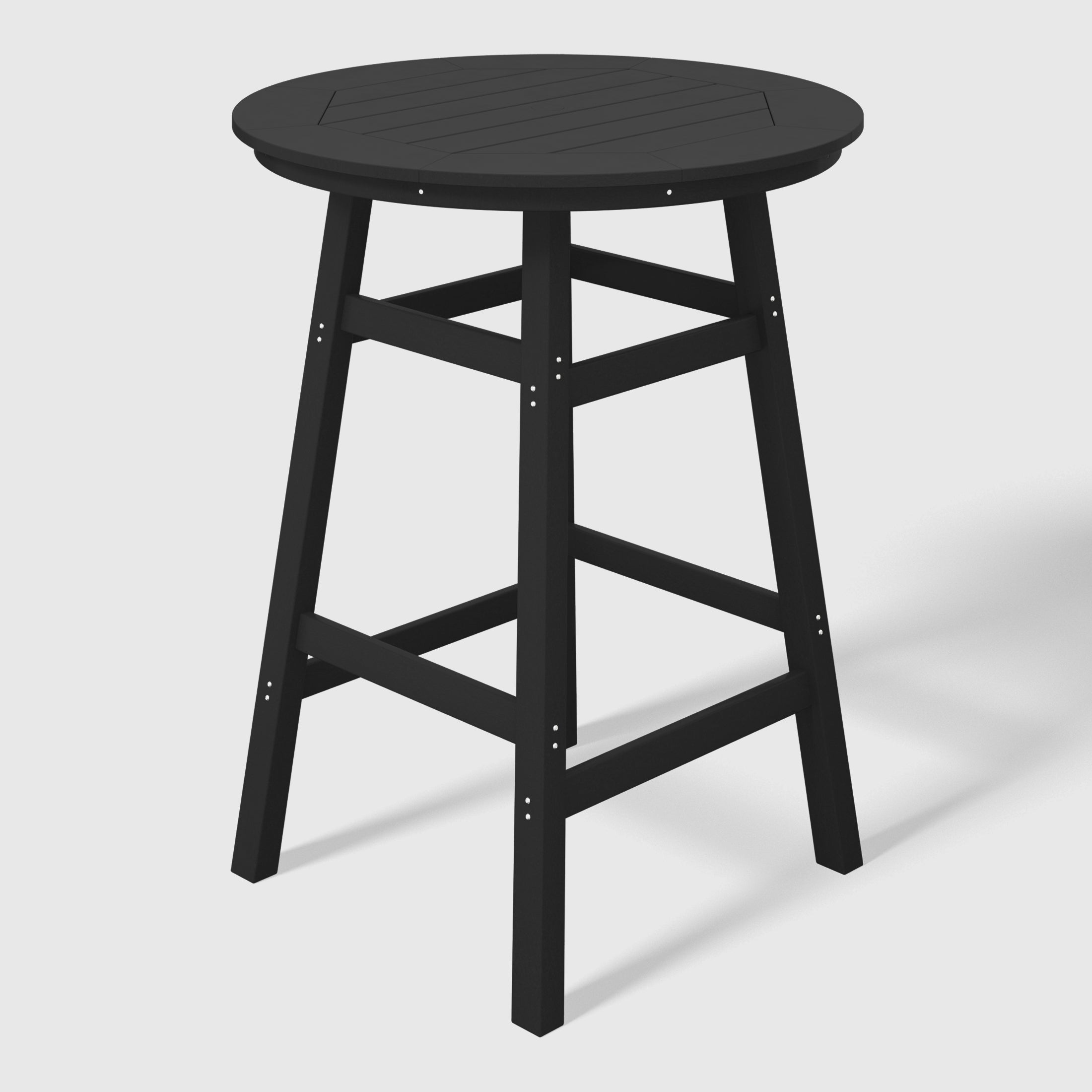 Paradise Outdoor 35" HDPE Round Patio Bar Height Table