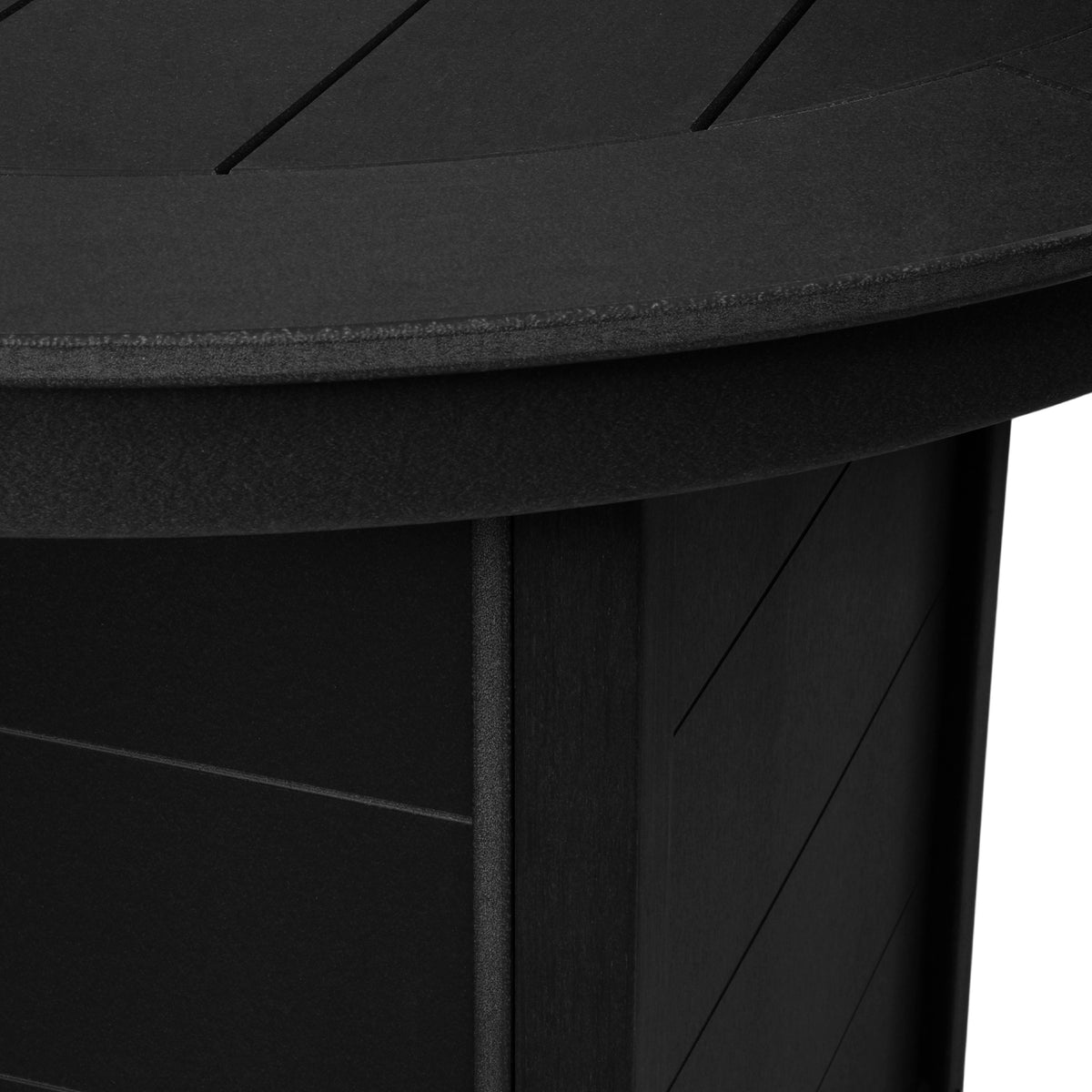 Sol 47" Modern Outdoor Patio Propane Round Counter Height Fire Pit Table