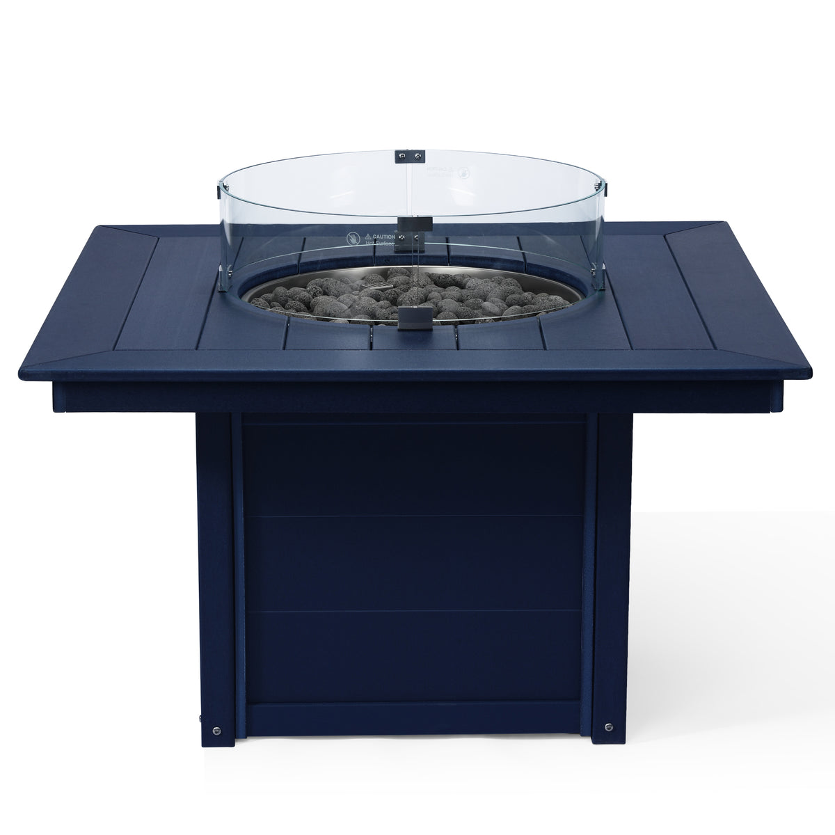 Sol 42" Modern Outdoor Patio Propane Square Fire Pit Table