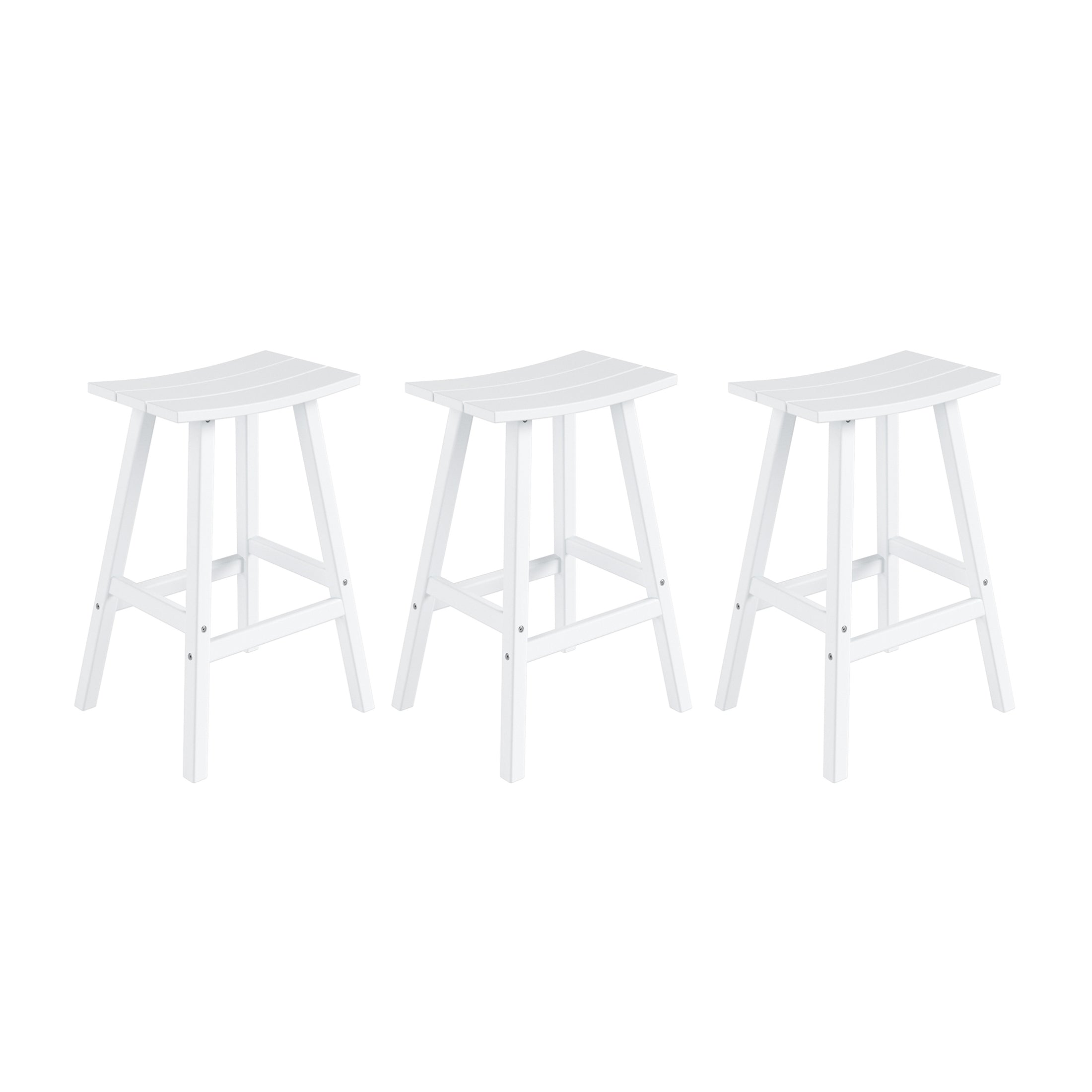 Paradise 29 Inch High Backless Seat Bar Stools (Set of 3)