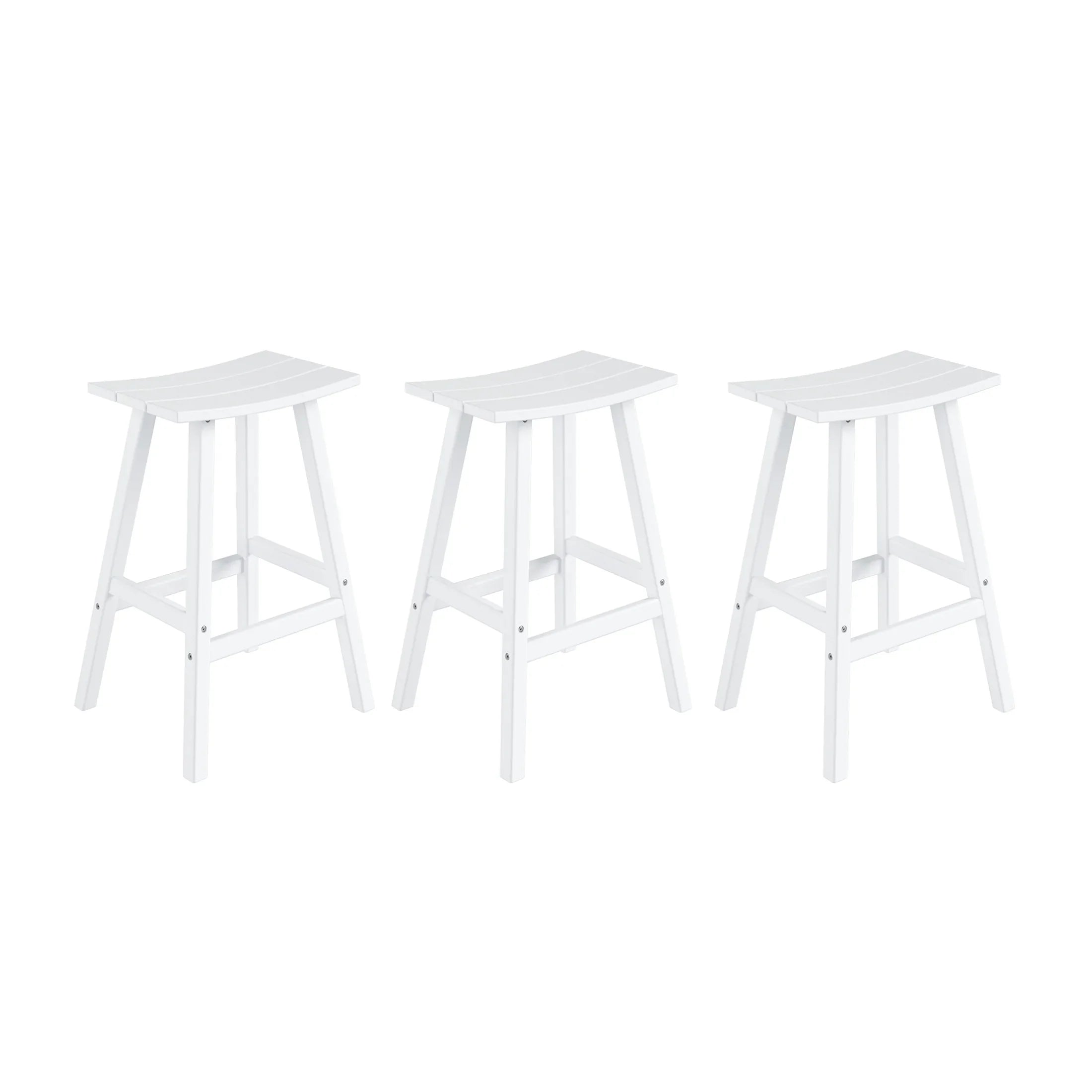 Paradise 29 Inch High Backless Seat Bar Stools (Set of 3)