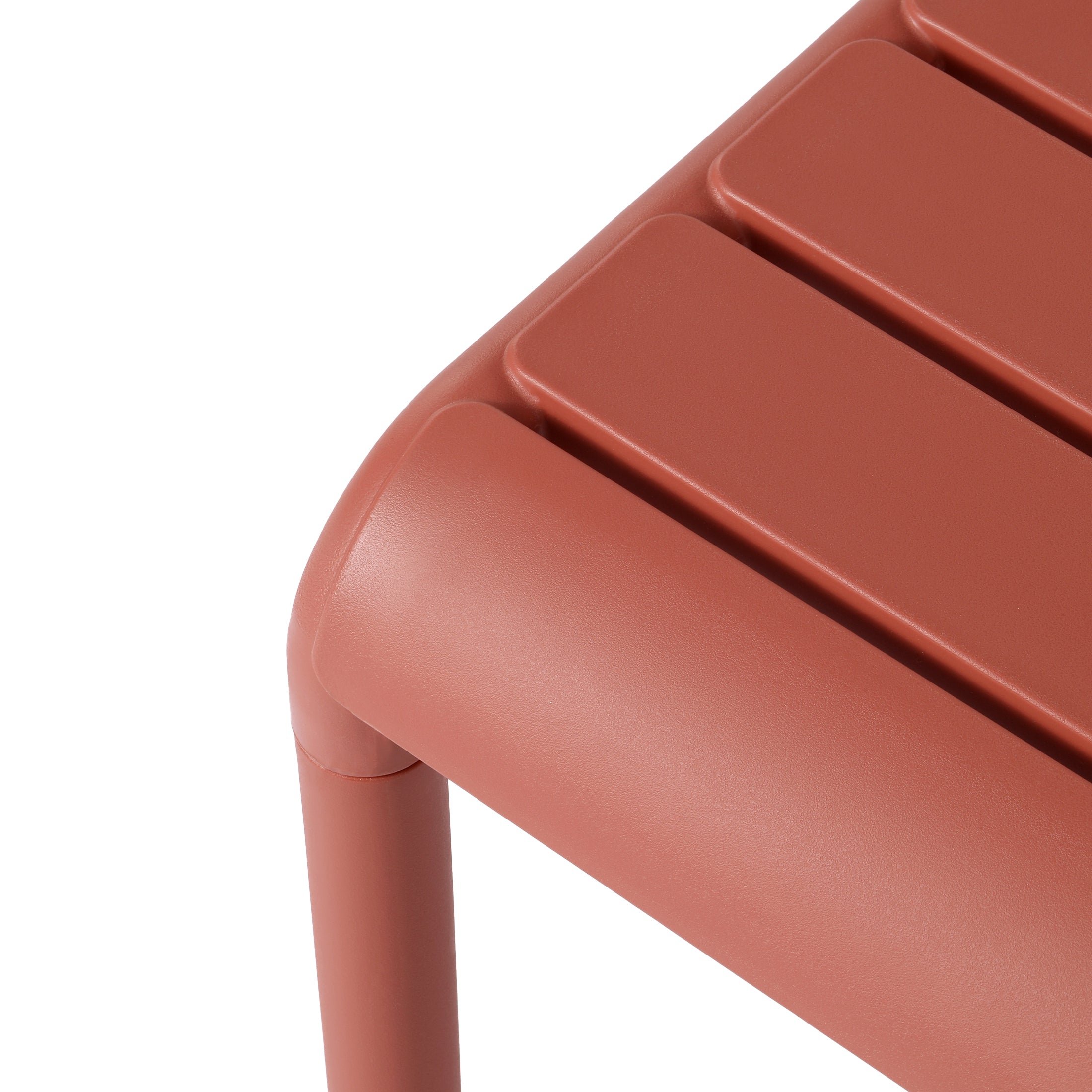 Sunshine Plastic Modern Outdoor Patio Accent Side Tables (Set of 2)