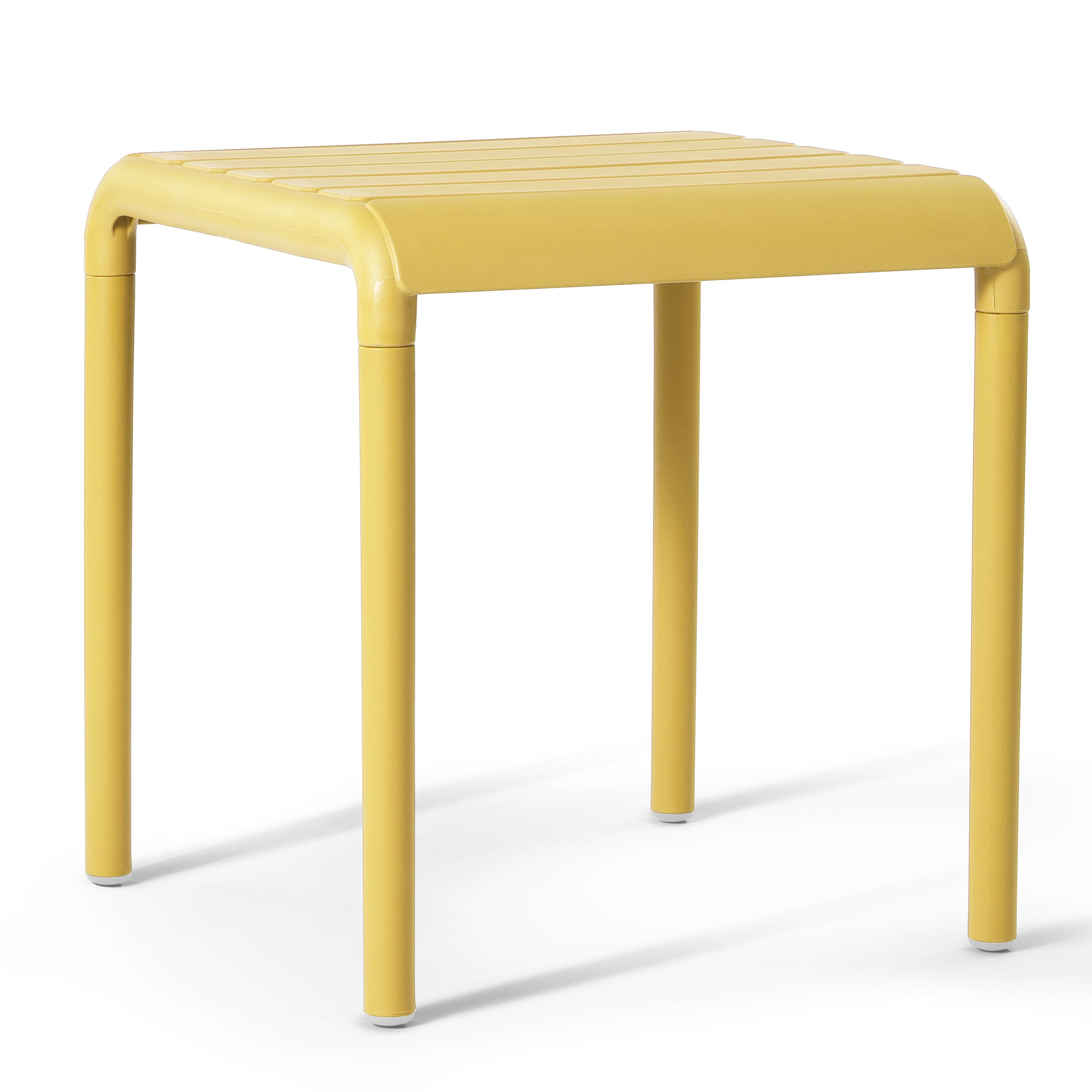 Sunshine Plastic Modern Outdoor Patio Accent Side Tables (Set of 2)
