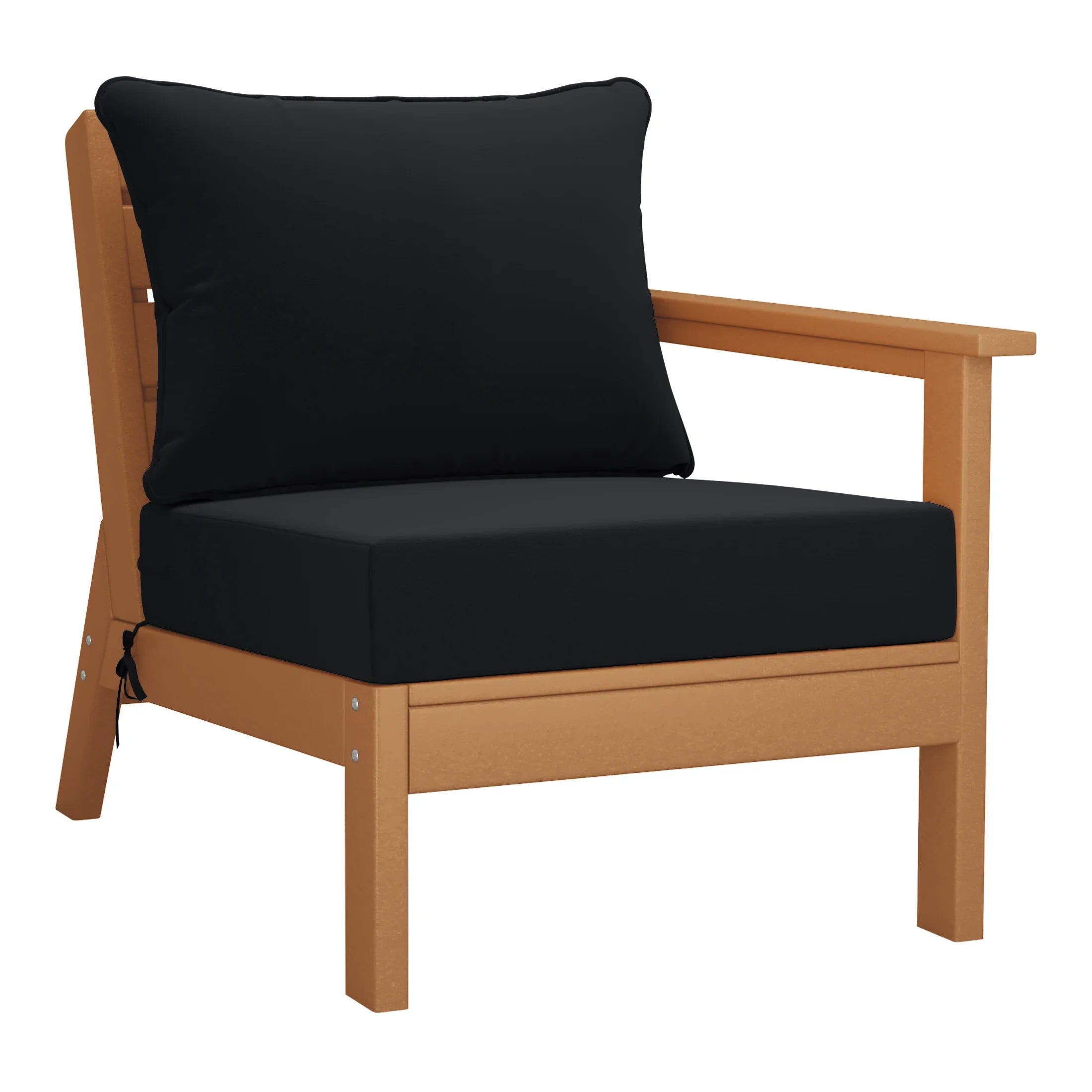 Portsmouth Outdoor Patio HDPE Sectional Sofa with Patio Cushions