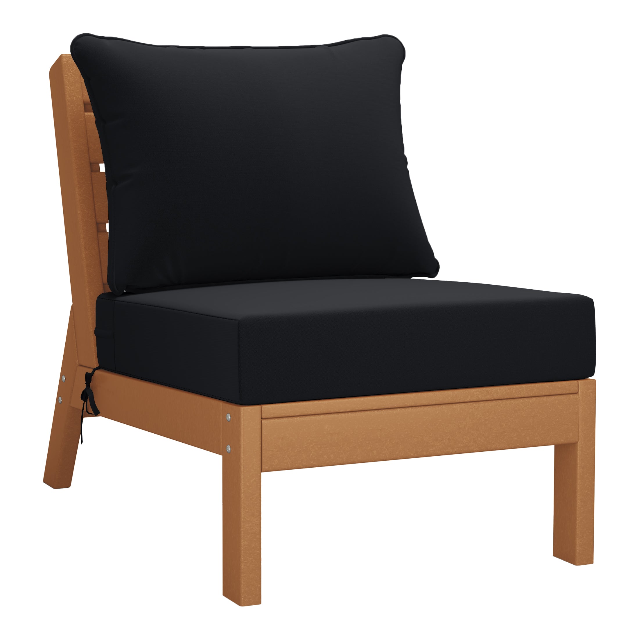 Portsmouth Outdoor Patio HDPE Sectional Sofa with Patio Cushions