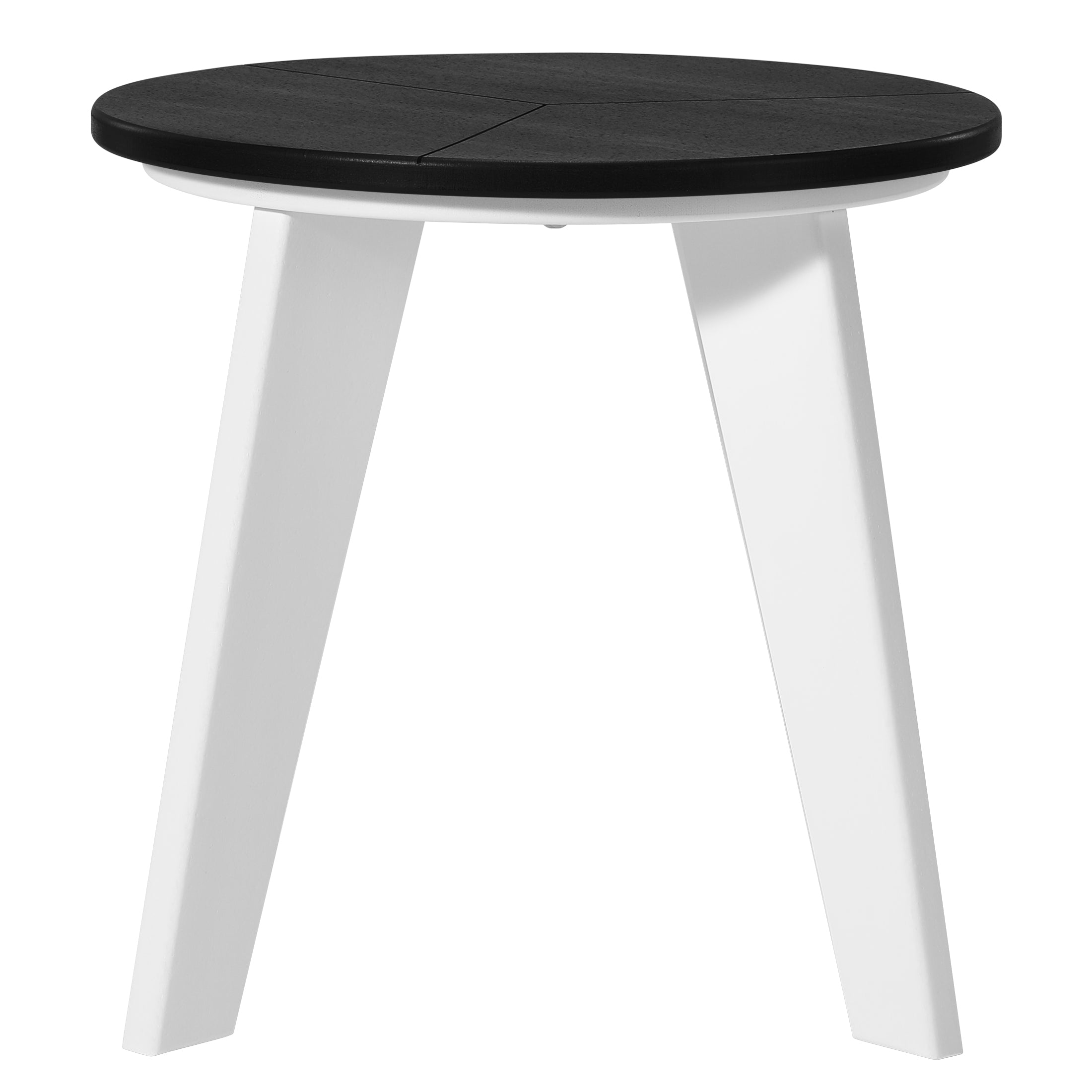 Seaside HDPE Plastic Outdoor Round Adirondack Patio Side Table