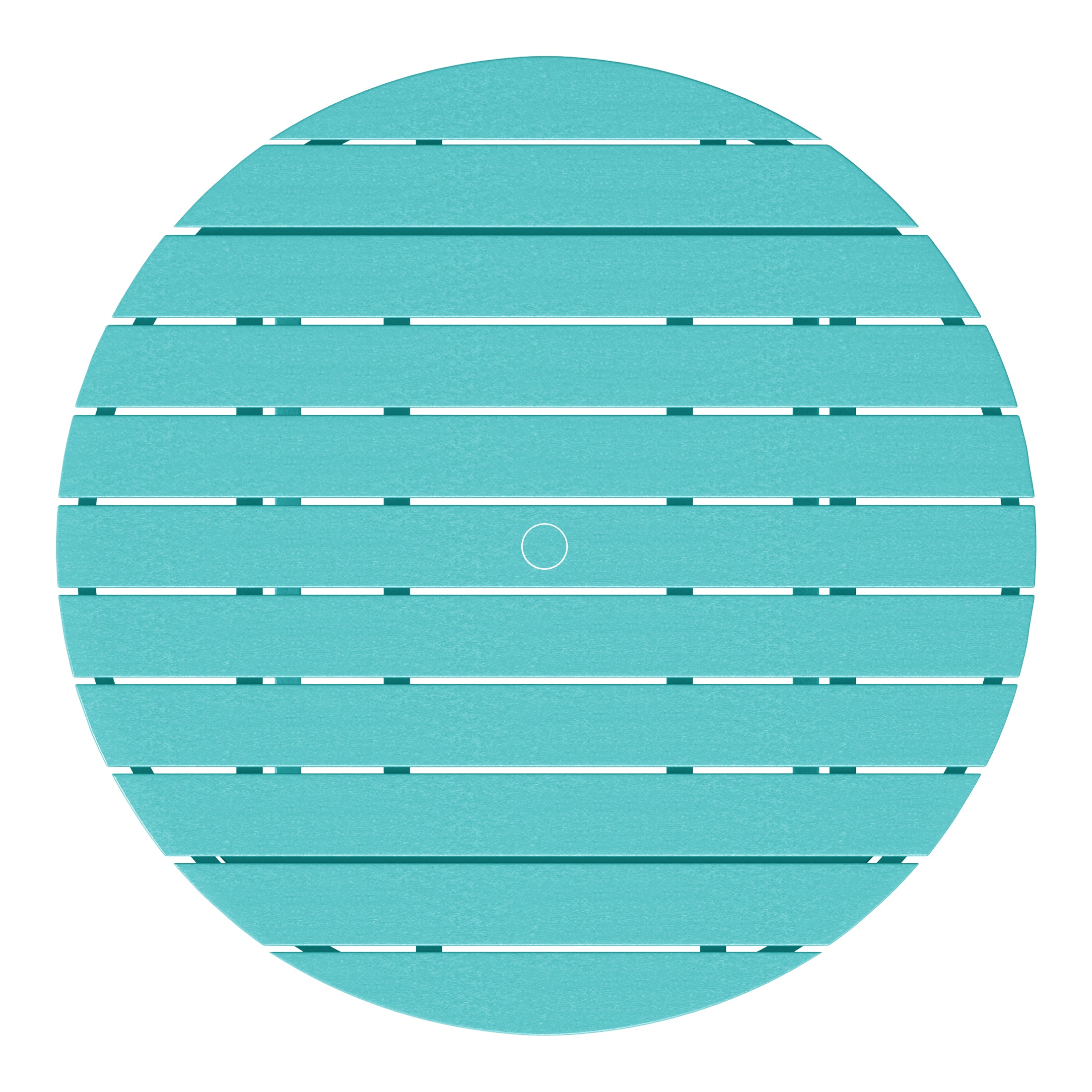 Paradise Low Outdoor HDPE Round Patio Coffee Table