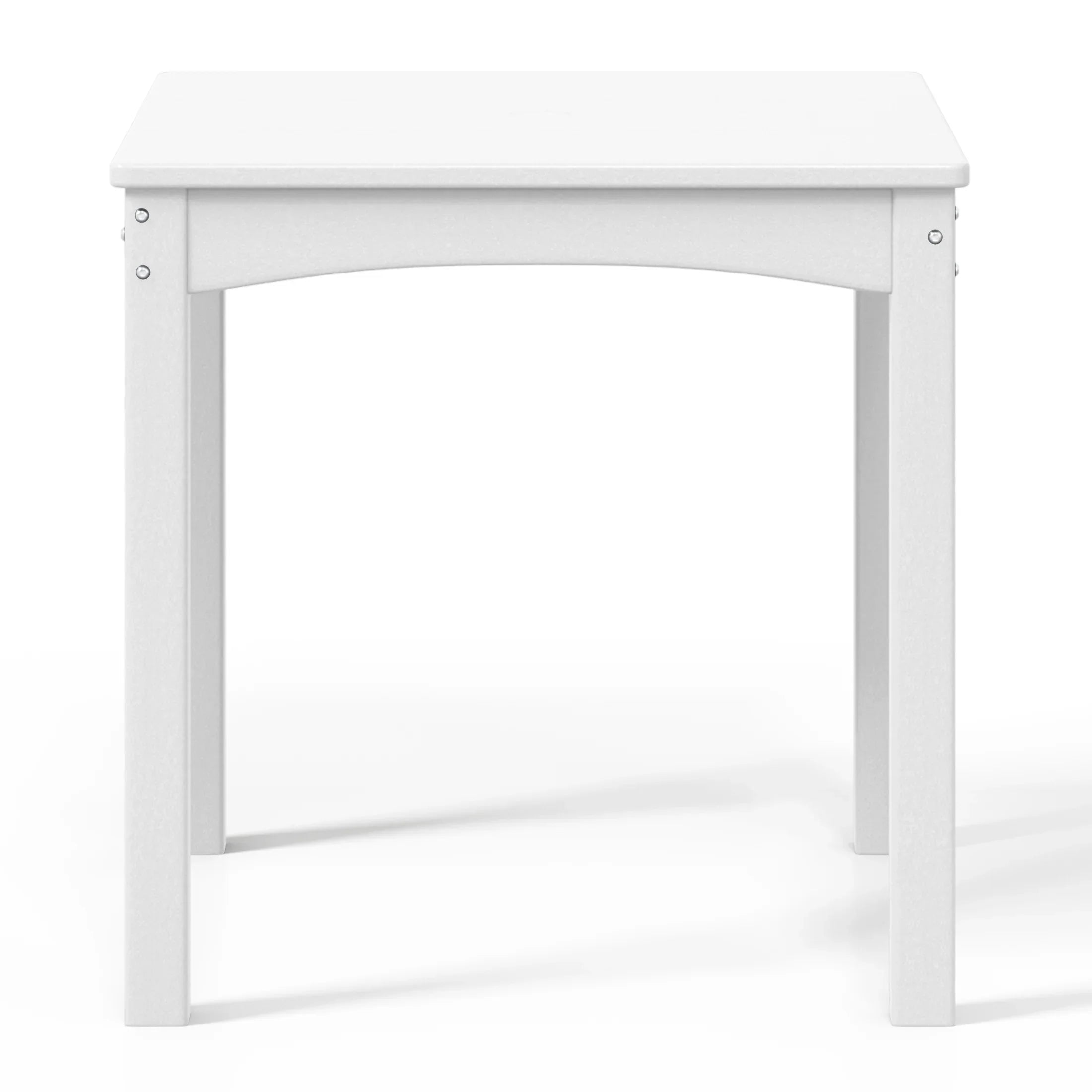 Playhouse Kids 24" Wide HDPE Plastic Childrens Square Dinner Table
