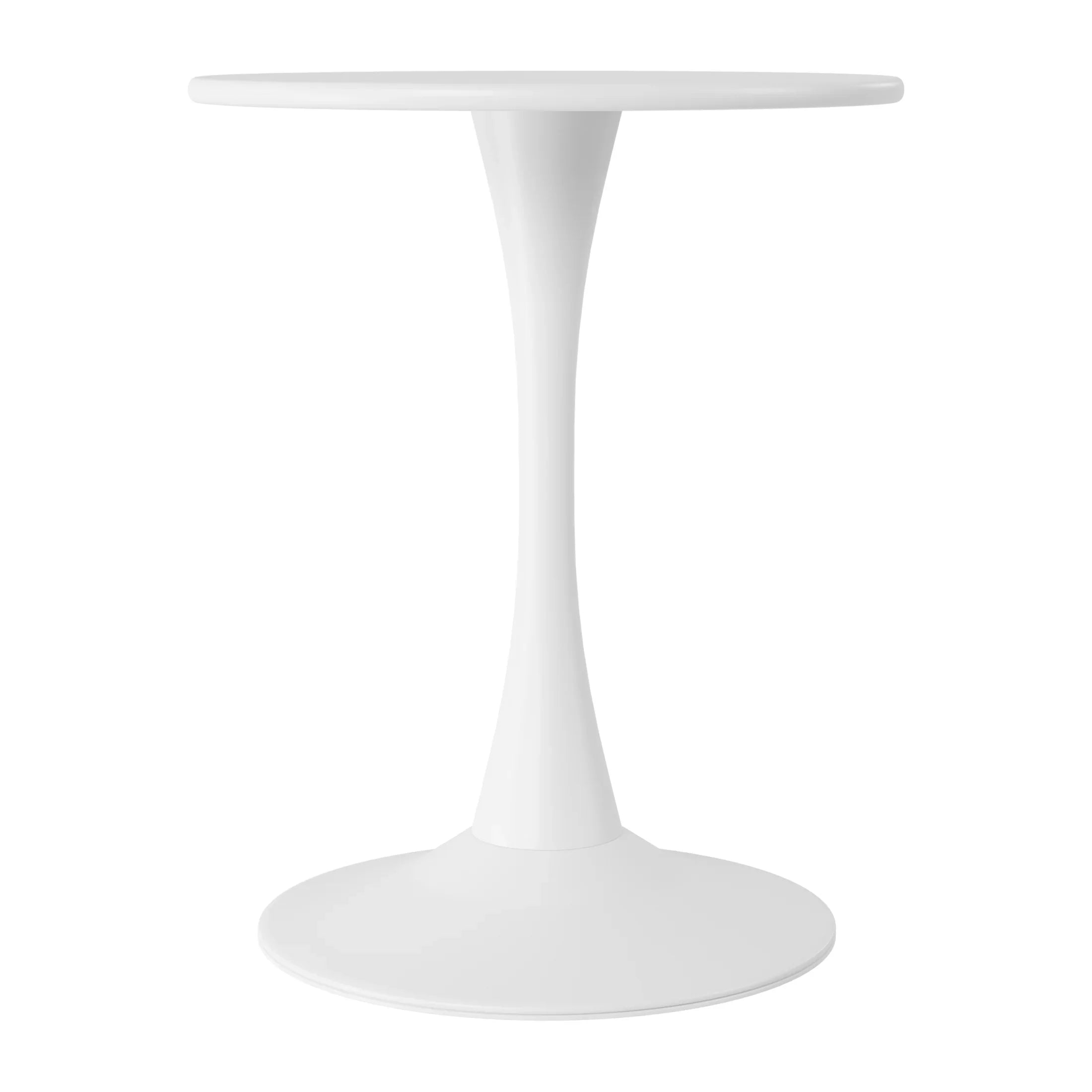 Sunshine 3-Piece Round Metal Bistro Dining Table Set And Stackable Resin Patio Dining Arm Chairs