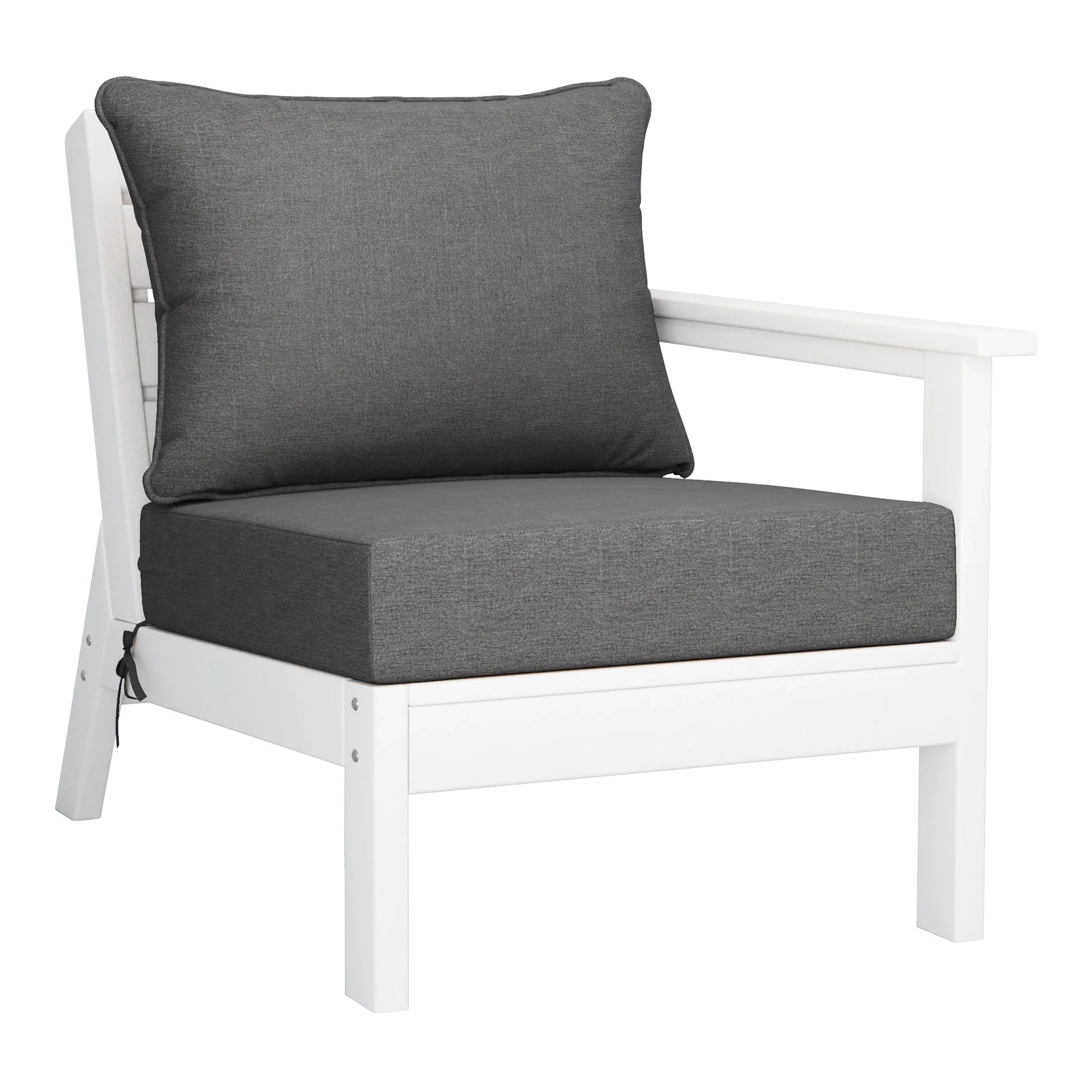 Portsmouth Outdoor Patio HDPE Sectional Sofa with Patio Cushions