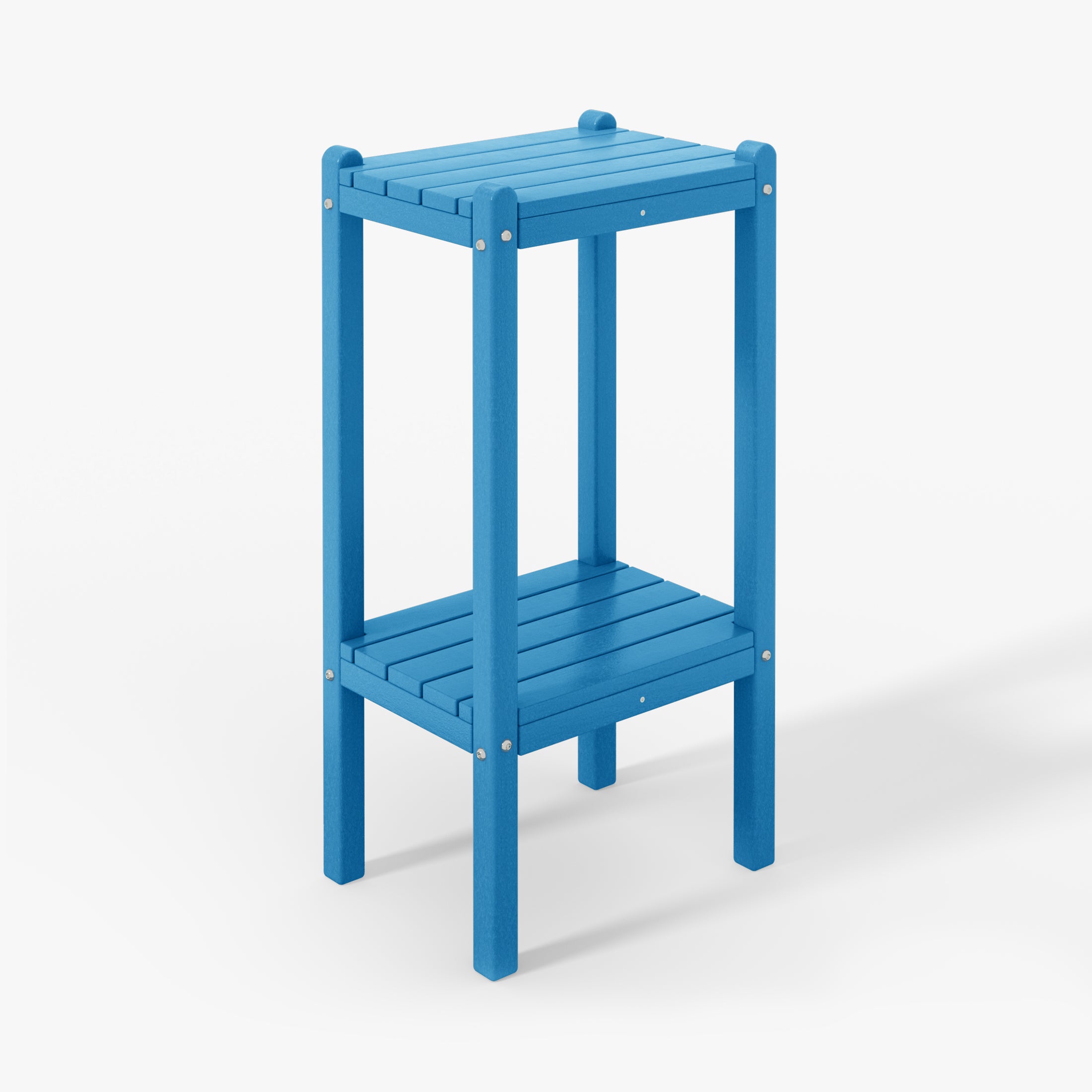 Paradise 36" Outdoor Adirondack HDPE 2-Tier Patio Side Table