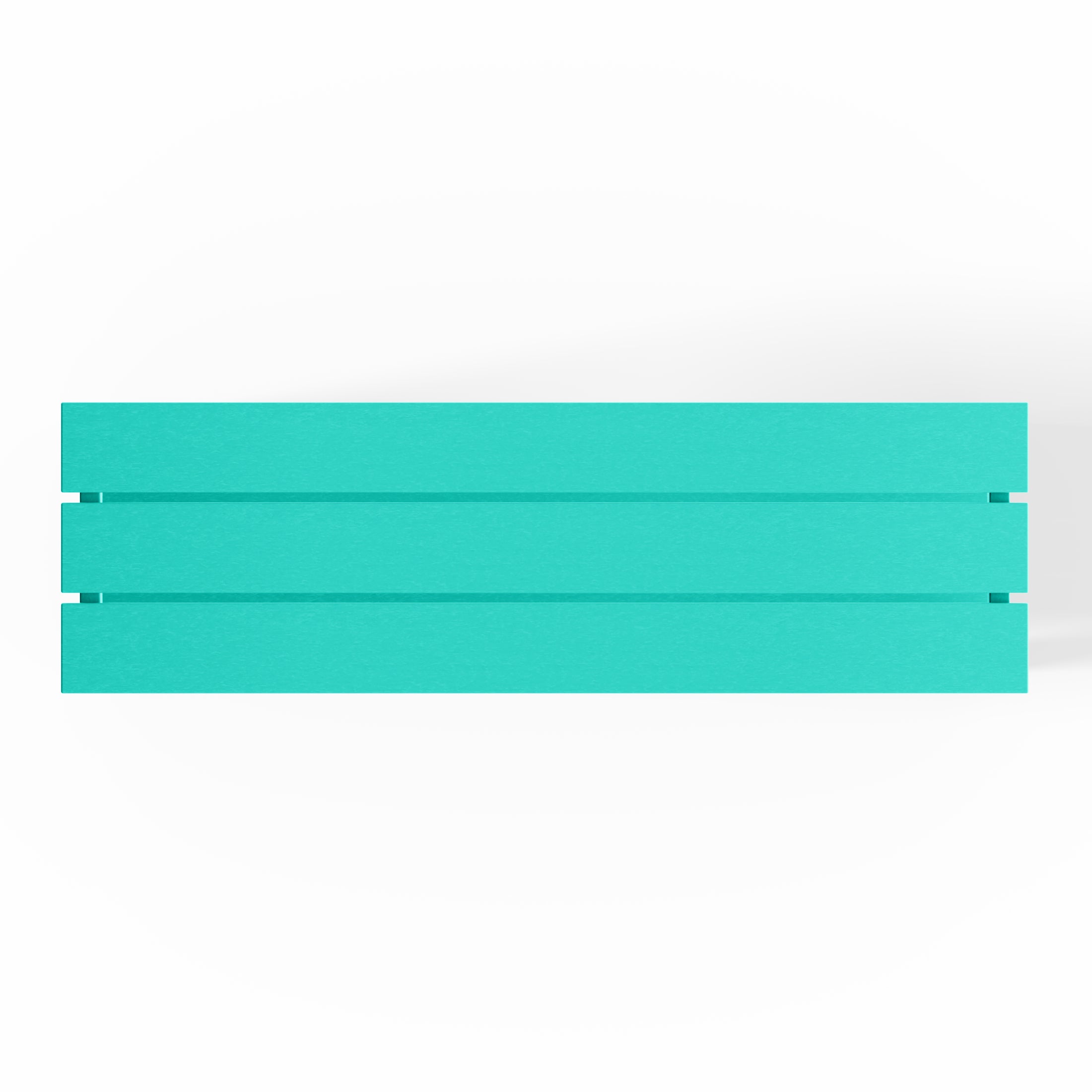 Paradise 55" Outdoor Patio HDPE Adirondack 2-Tier Shelf Console Table