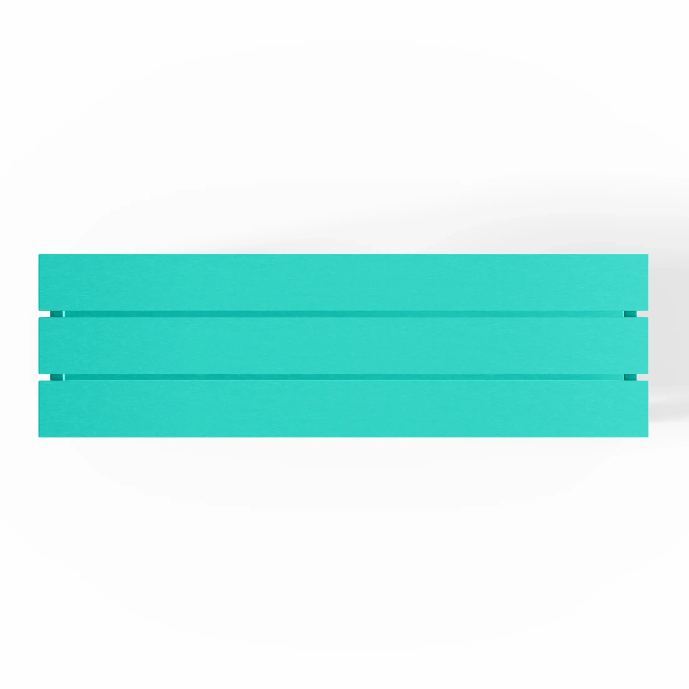 Paradise 55" Outdoor Patio HDPE Adirondack 2-Tier Shelf Console Table