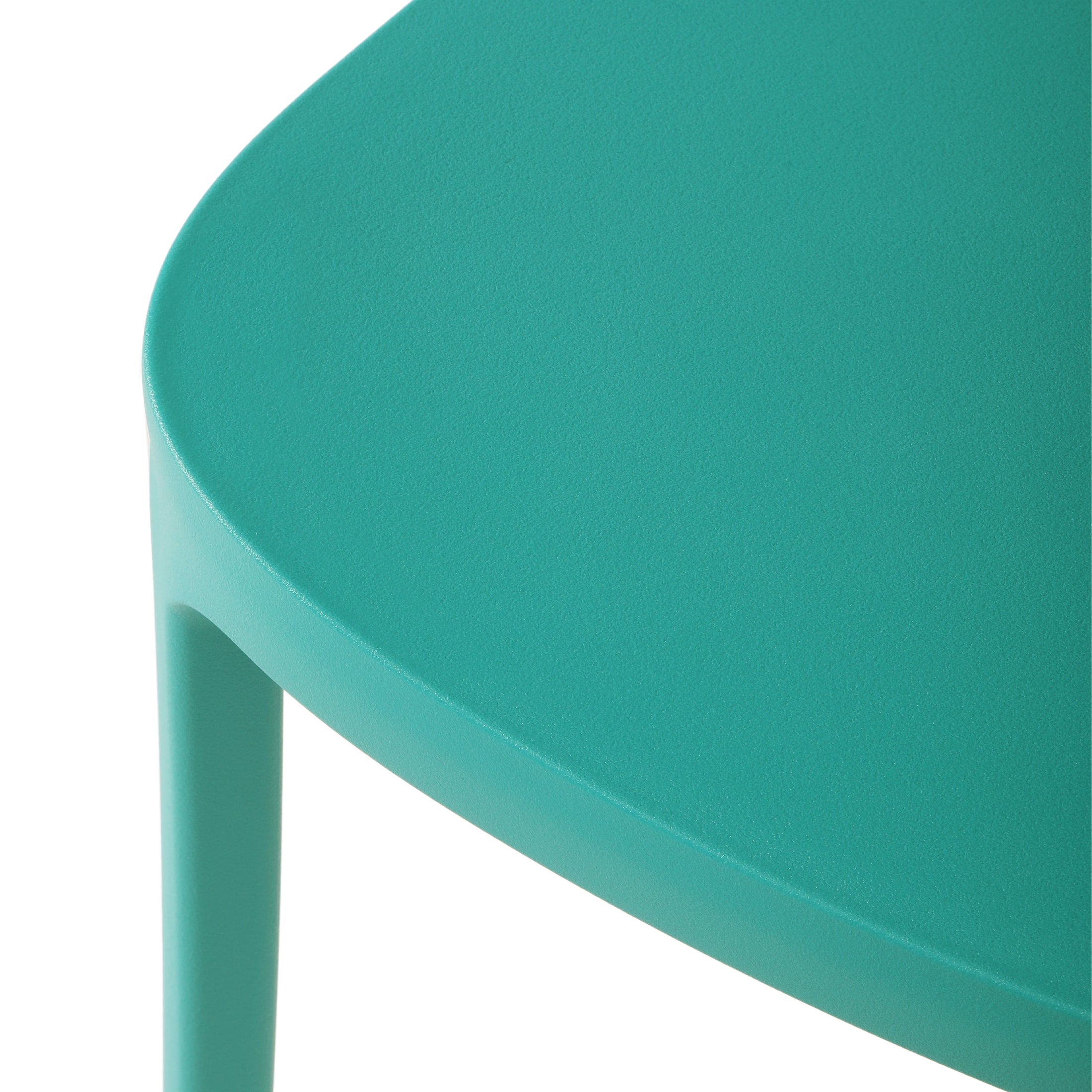 Sunshine Outdoor Modern Stackable Plastic Patio Dining Chairs (Set of 2)