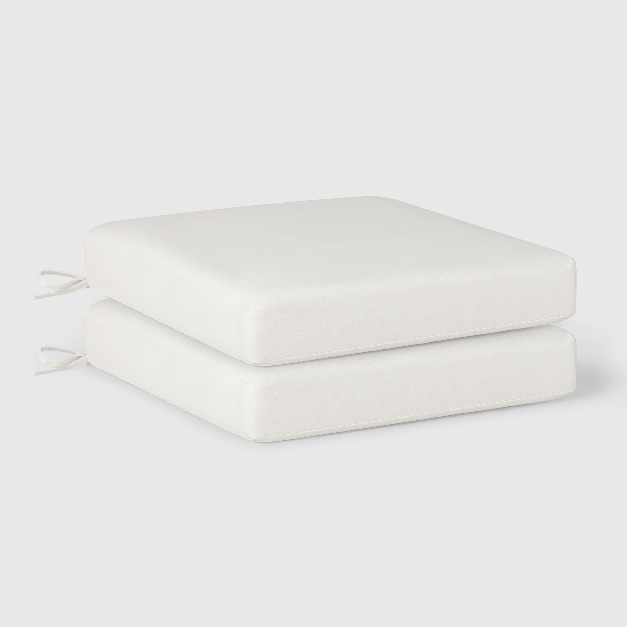 Harmony Outdoor Patio Furniture Seat Chair Square Cushions Set of 2, 20" x 19"