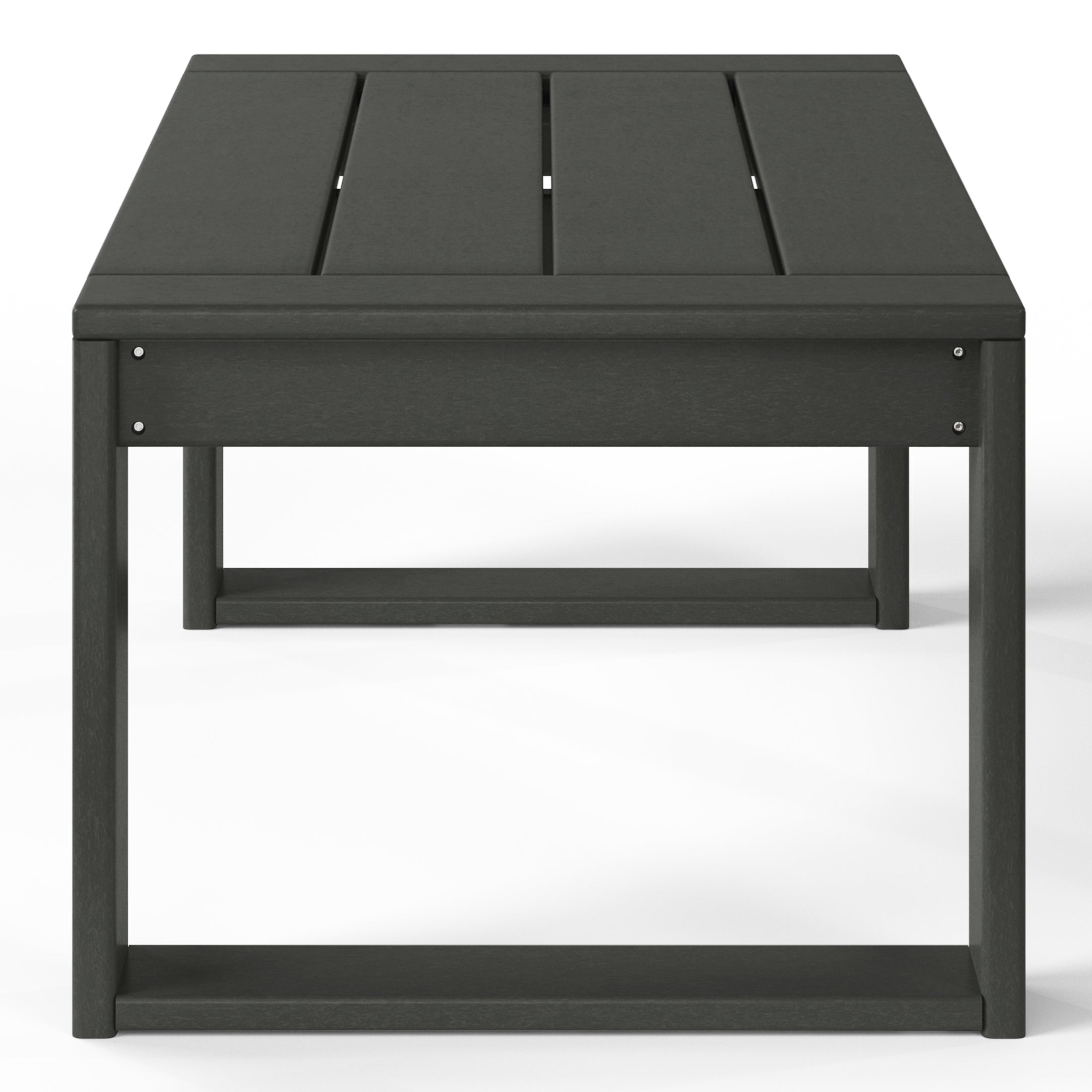 Rockaway Modern Outdoor HDPE Rectangle Patio Coffee Table