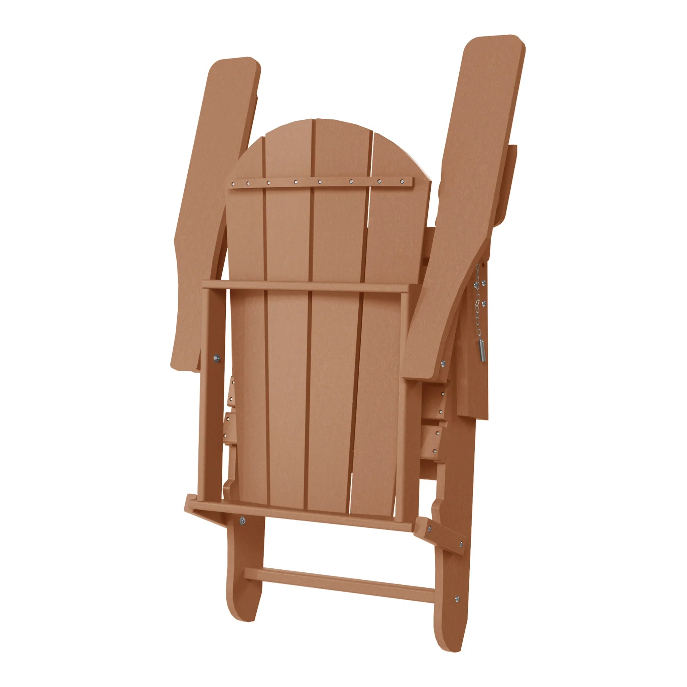 Paradise Folding Adjustable Adirondack Chair with Retractable Ottoman and Cup Holder (Set of 2)