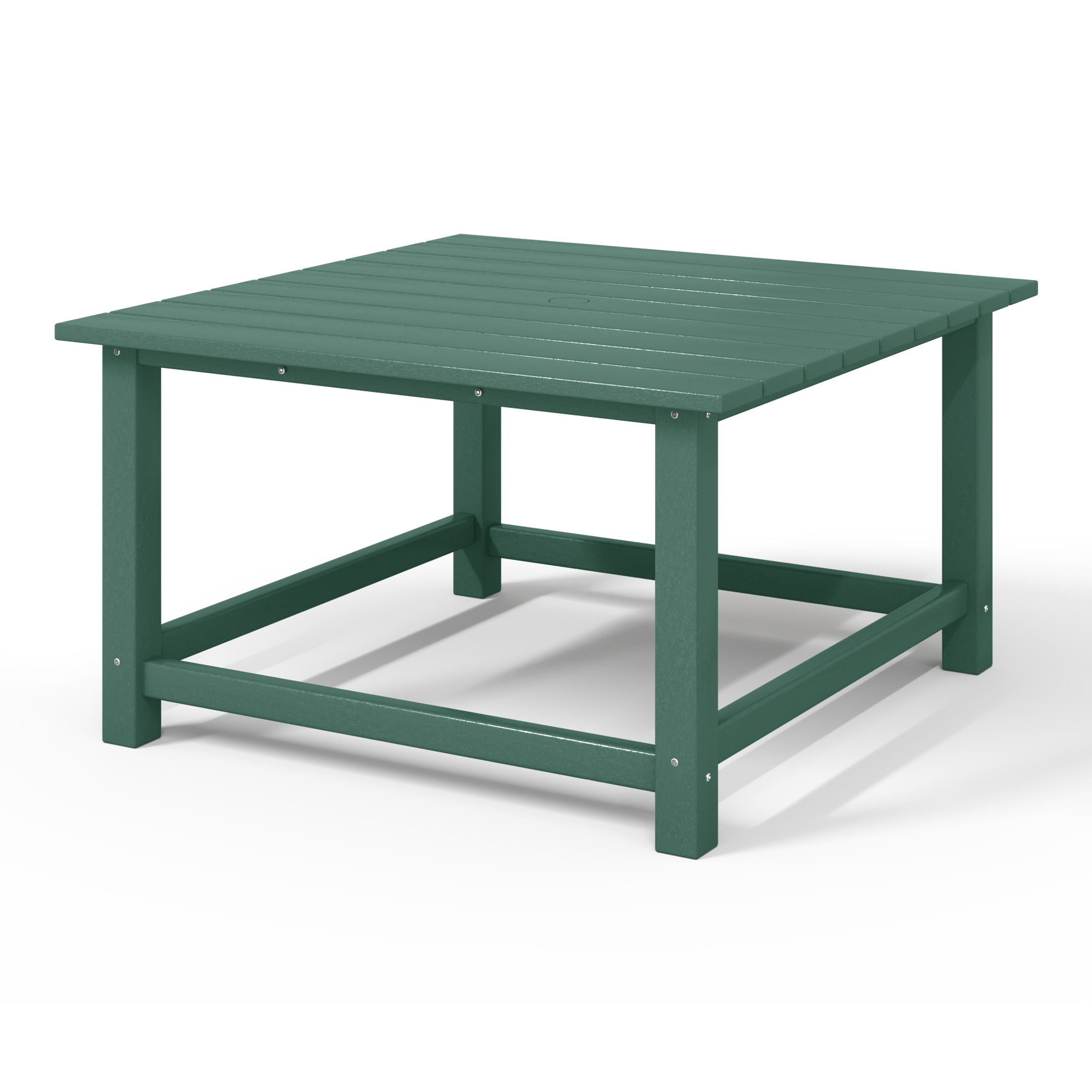 Paradise Low Outdoor HDPE Square Patio Coffee Table