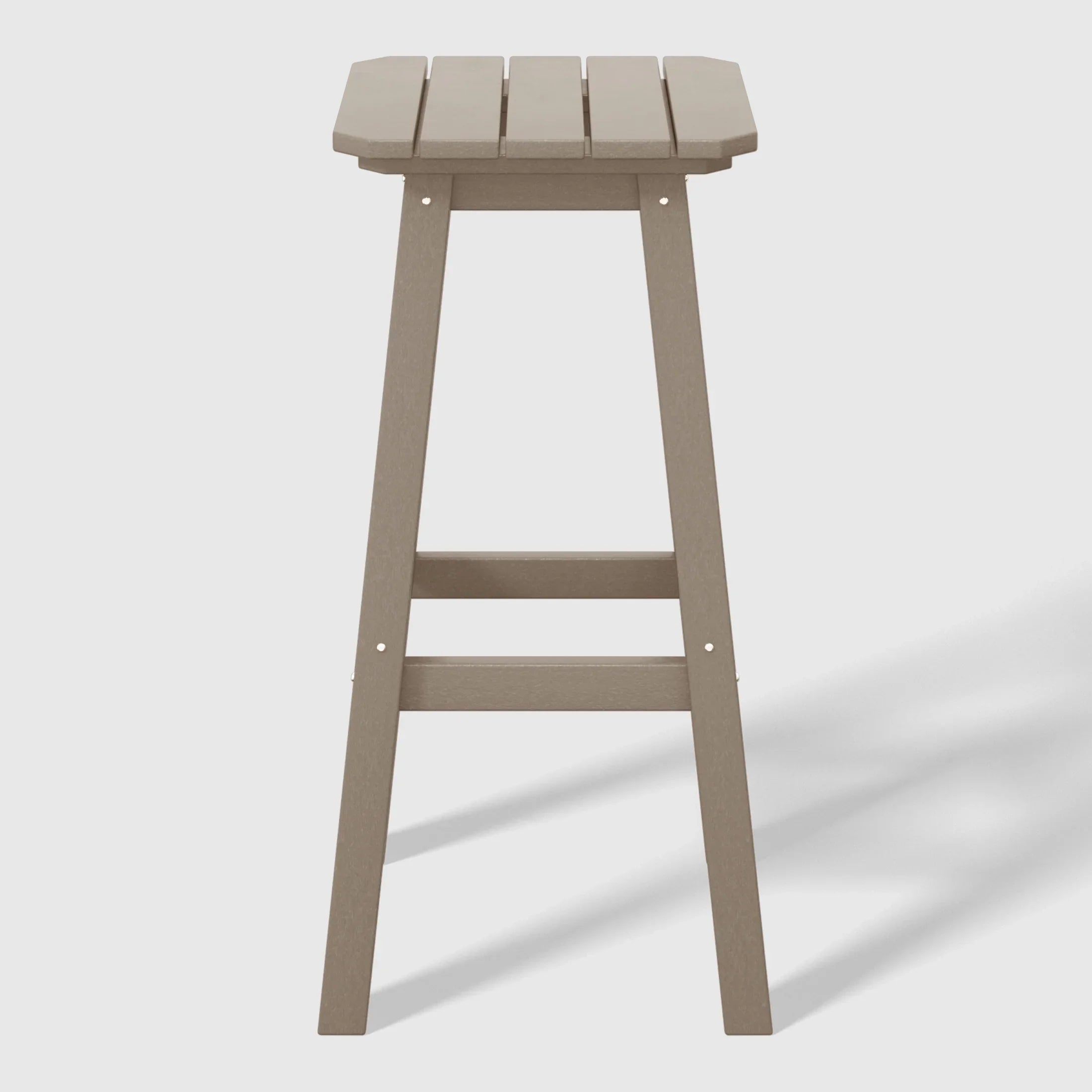 Paradise 29" HDPE Outdoor Patio Square Bar Stools (Set of 2)