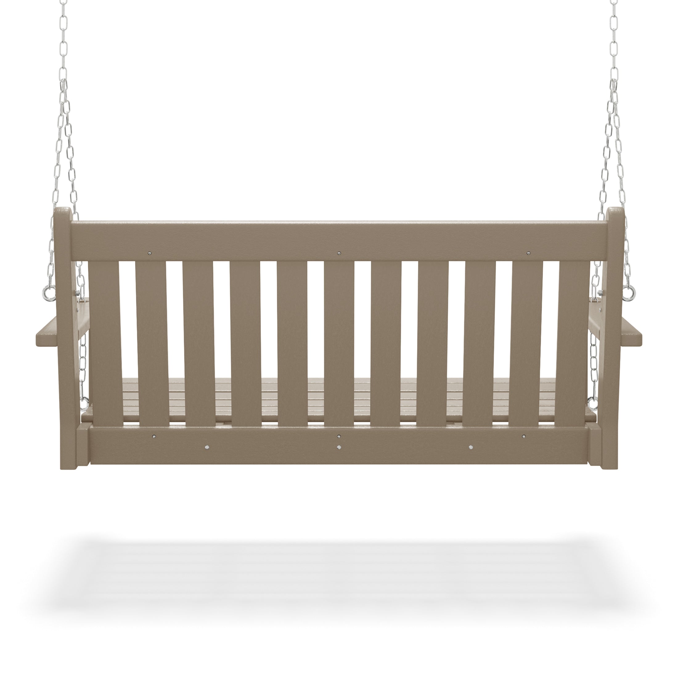 Paradise Outdoor Patio HDPE Hanging Front Porch Swing Bench