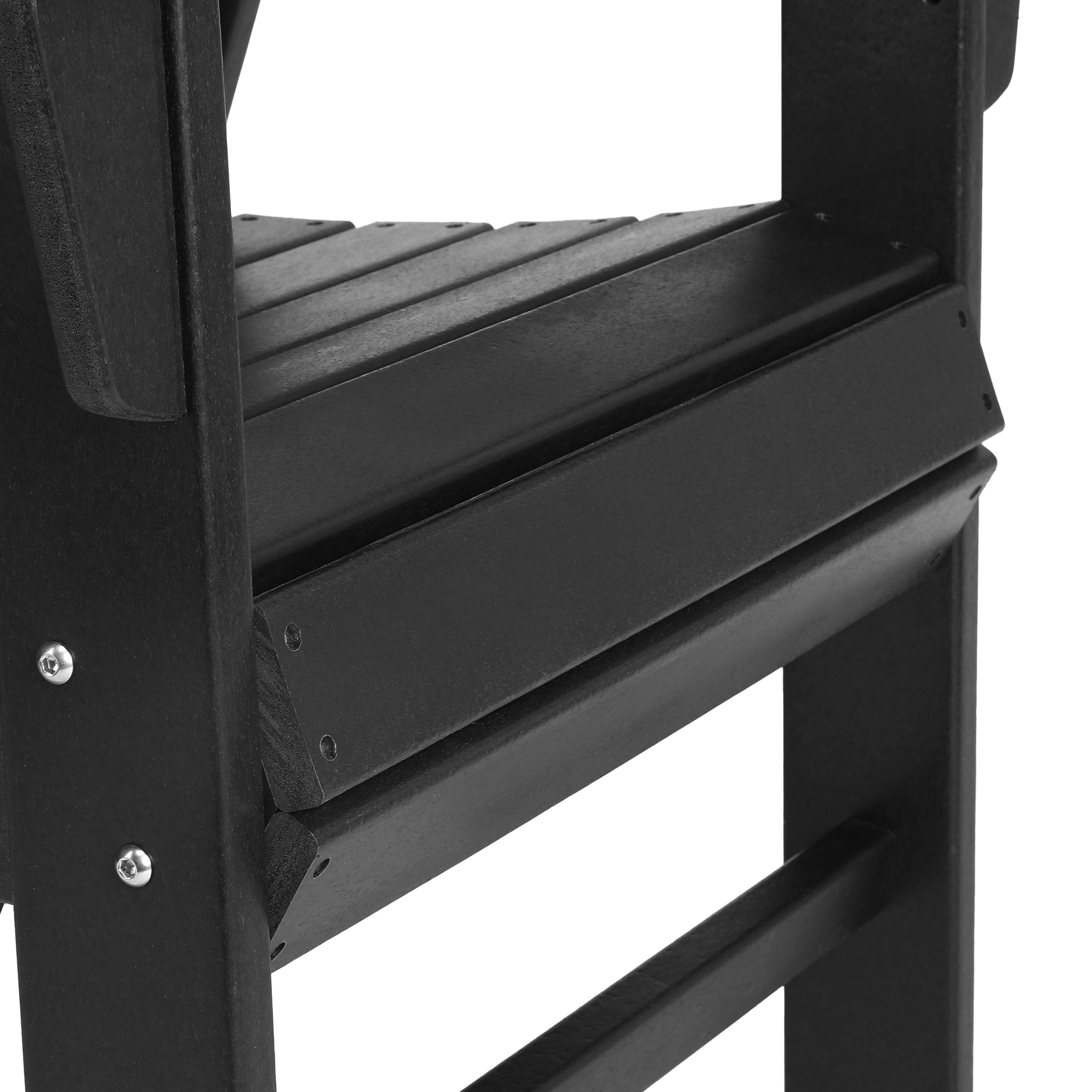 Palms Outdoor Patio HDPE Plastic Modern Adirondack Dining Chair