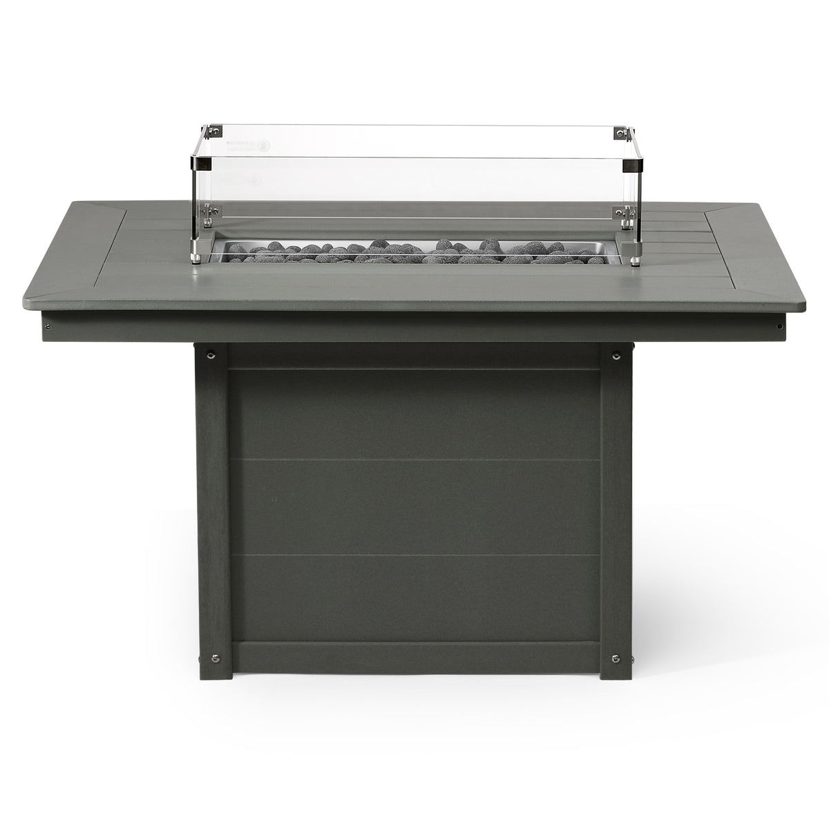 Sol 46" Modern Outdoor 55,000 BTU Patio Gas Propane Rectangle Deck Fire Pit Table