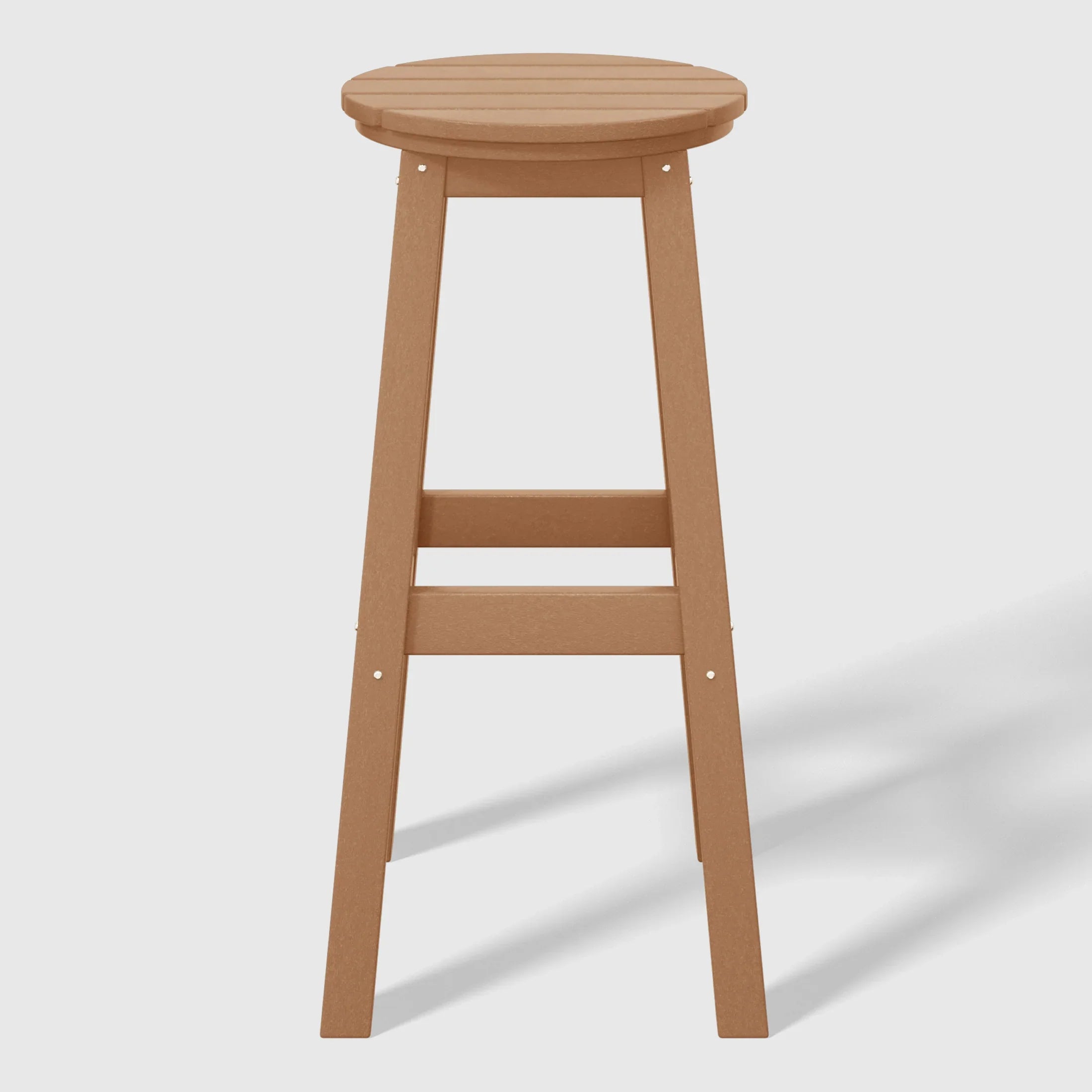 Paradise 29" HDPE Outdoor Patio Round Bar Stool Set of 2