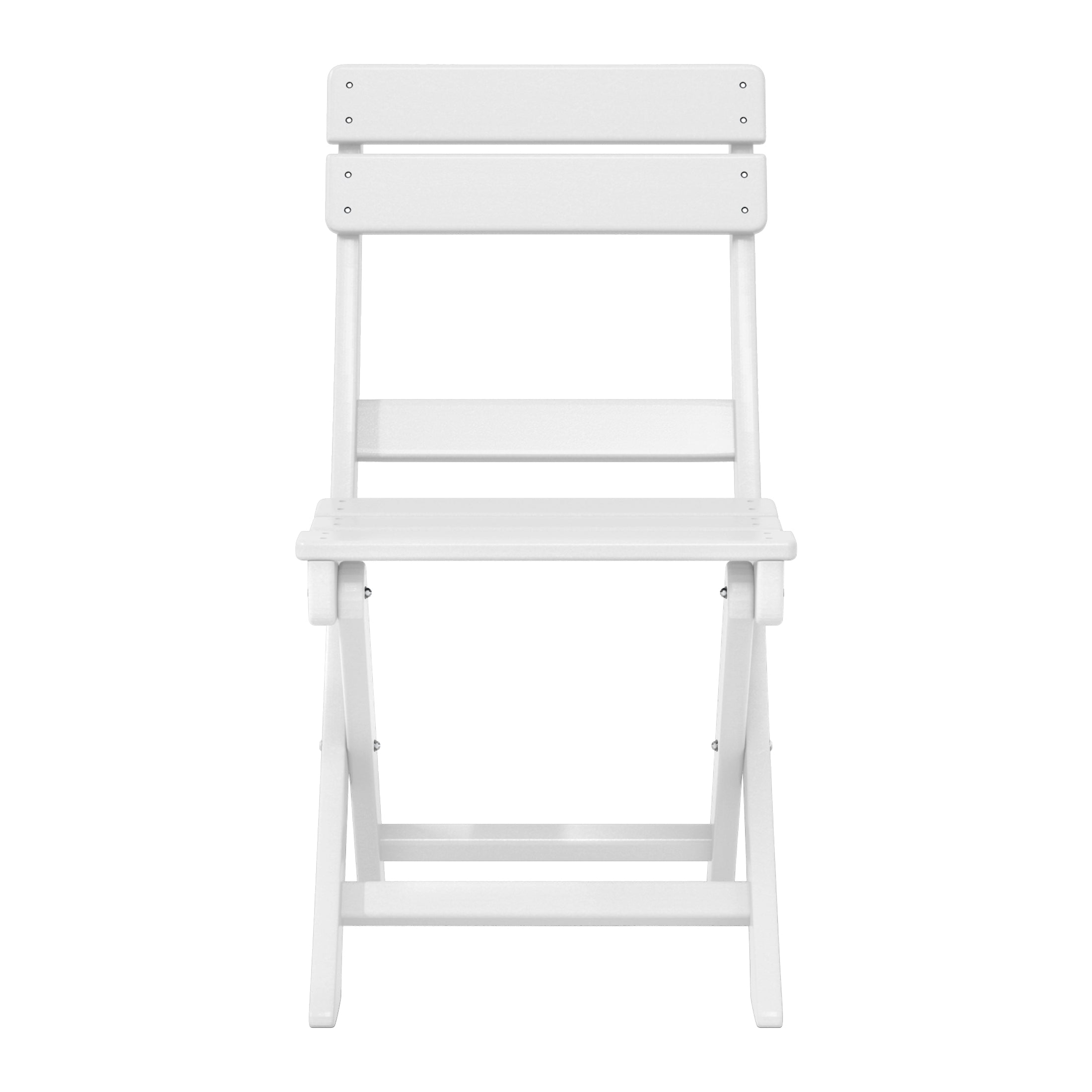 Paradise 3-Piece Outdoor HDPE Folding Patio Bistro Table and Chairs