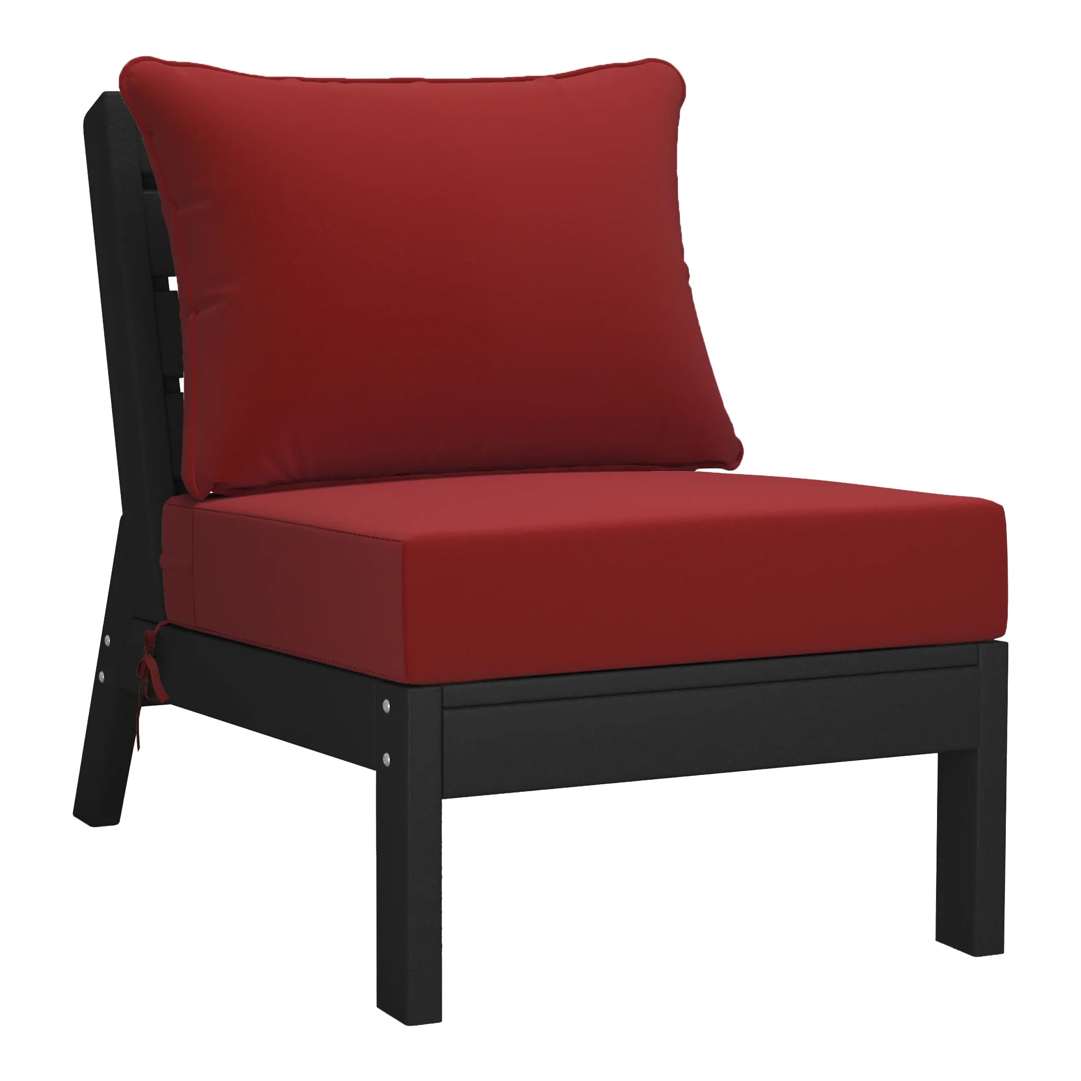 Portsmouth Outdoor Patio HDPE Sectional Sofa with Patio Cushions