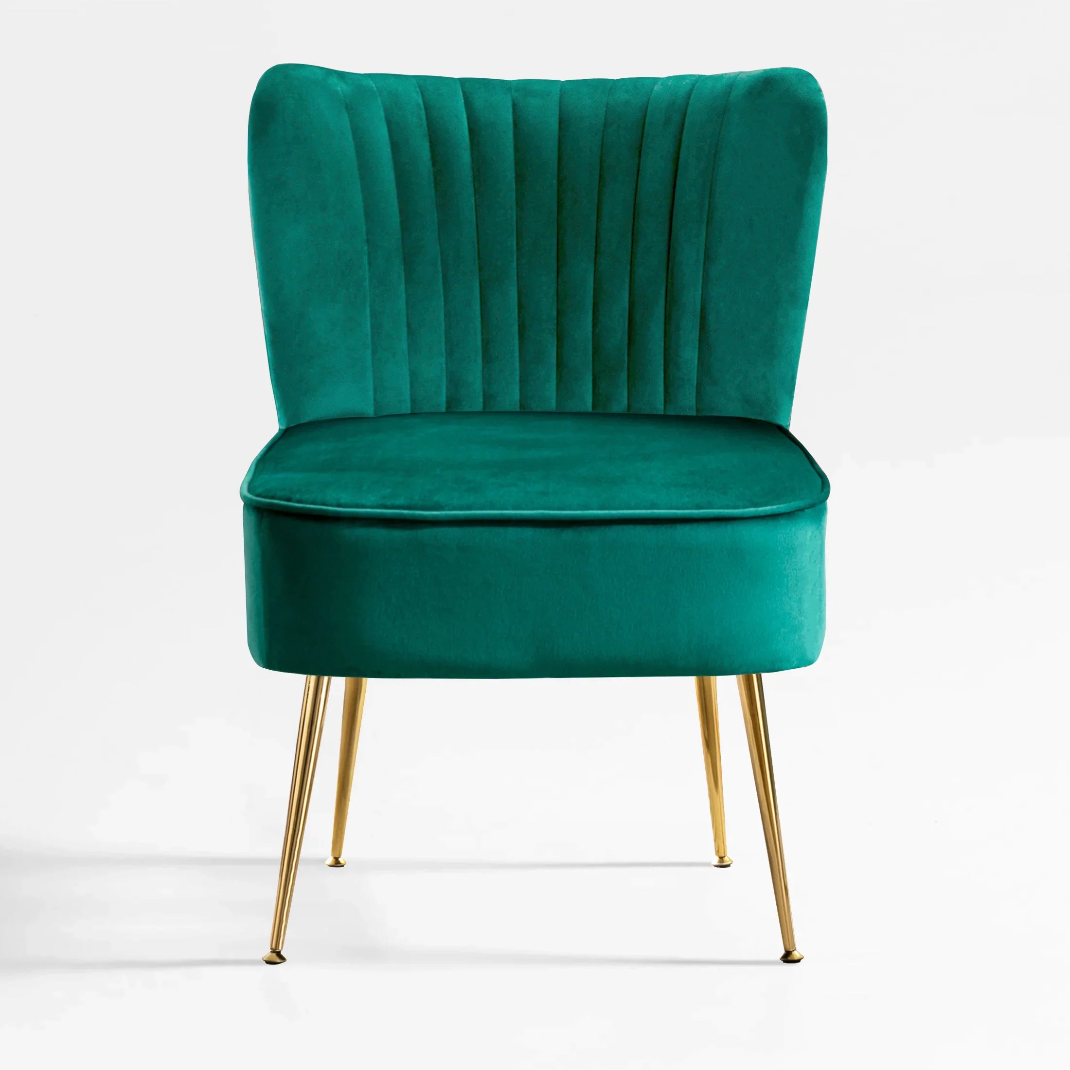 Alaia Mid Century Modern Tufted Velvet Loveseat Sofa and 22" Accent Chair 3-Piece Set
