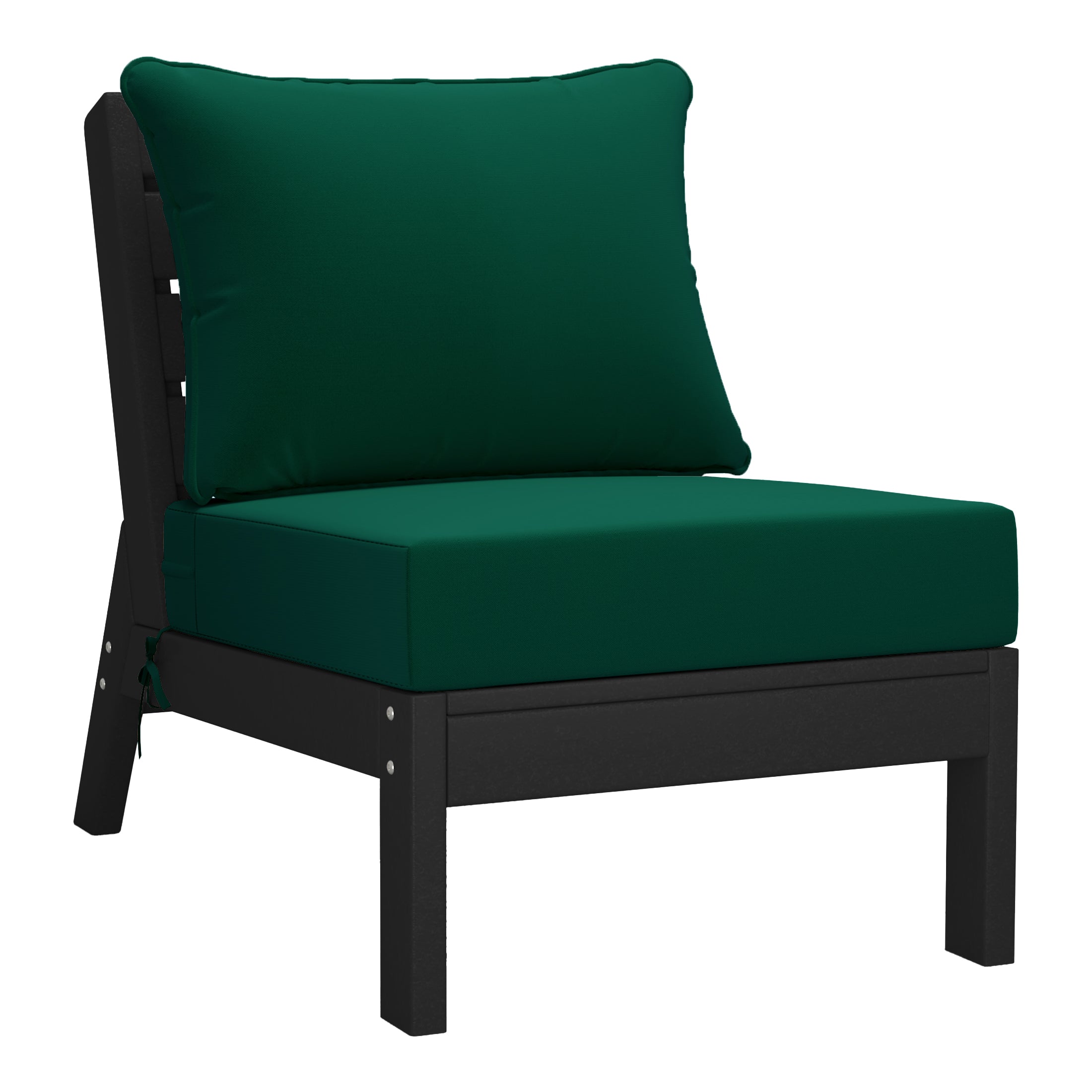 Portsmouth Outdoor Patio HDPE Sectional Sofa with Patio Cushions