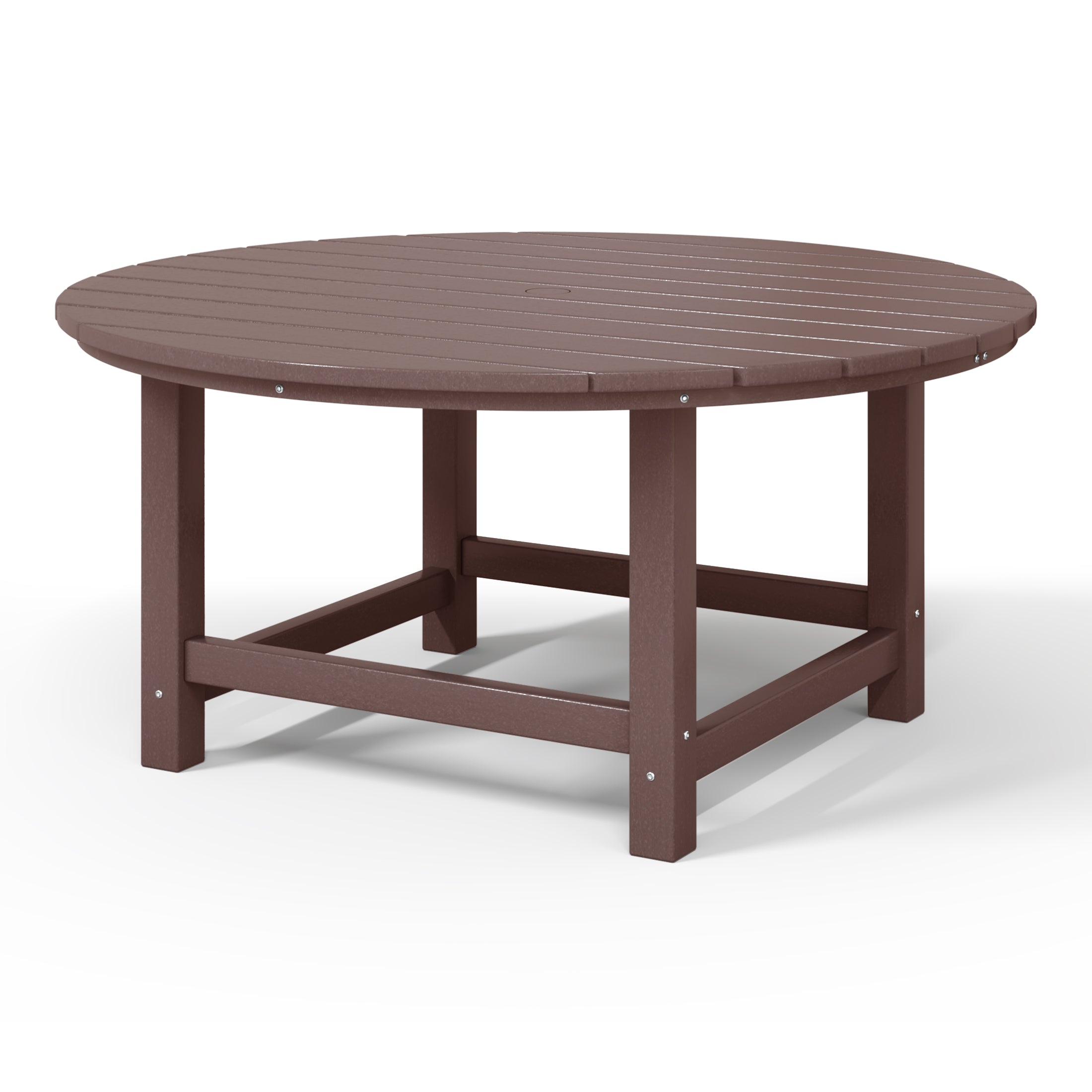 Paradise Low Outdoor HDPE Round Patio Coffee Table