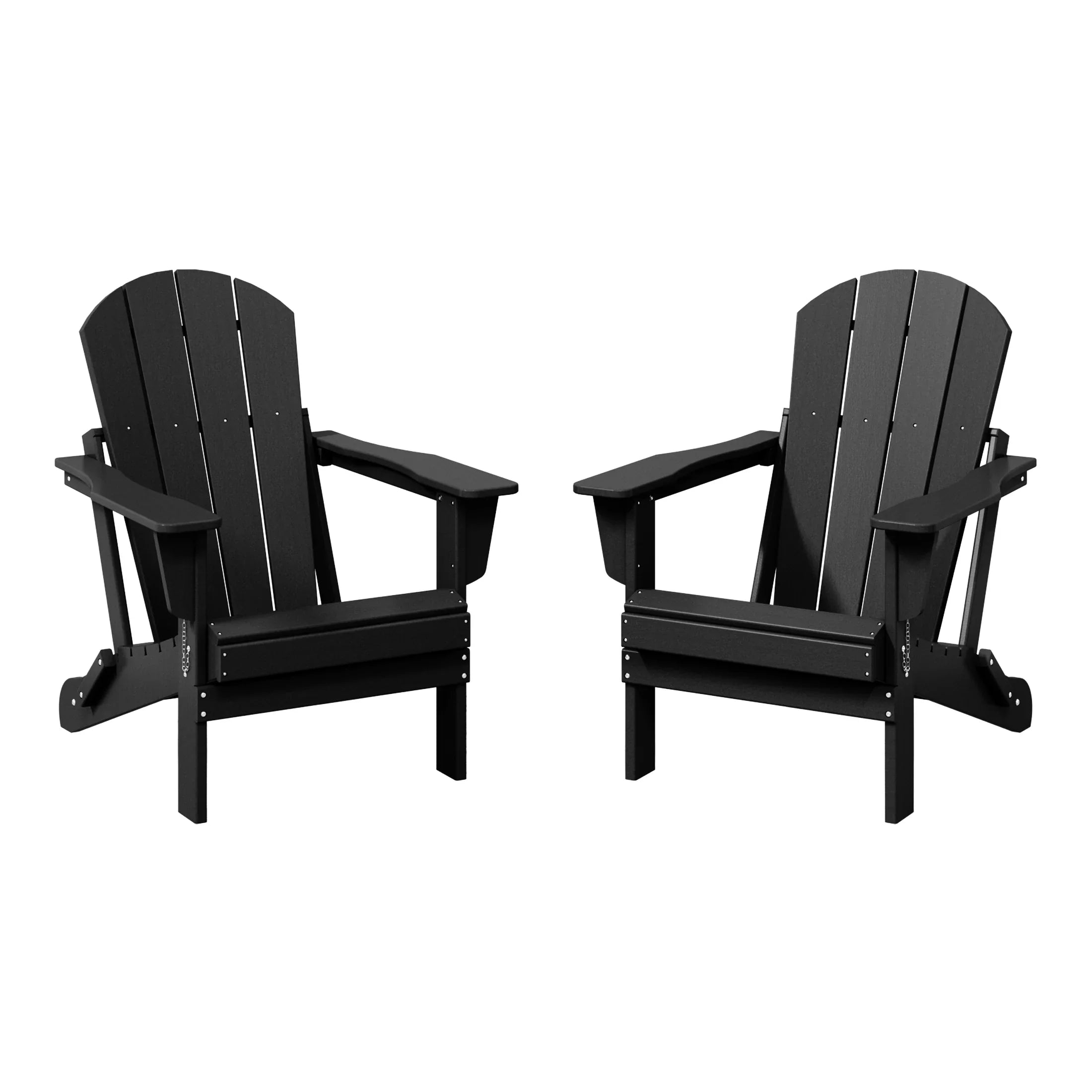 Paradise 2 piece set outdoor folding Poly Adirondack chair