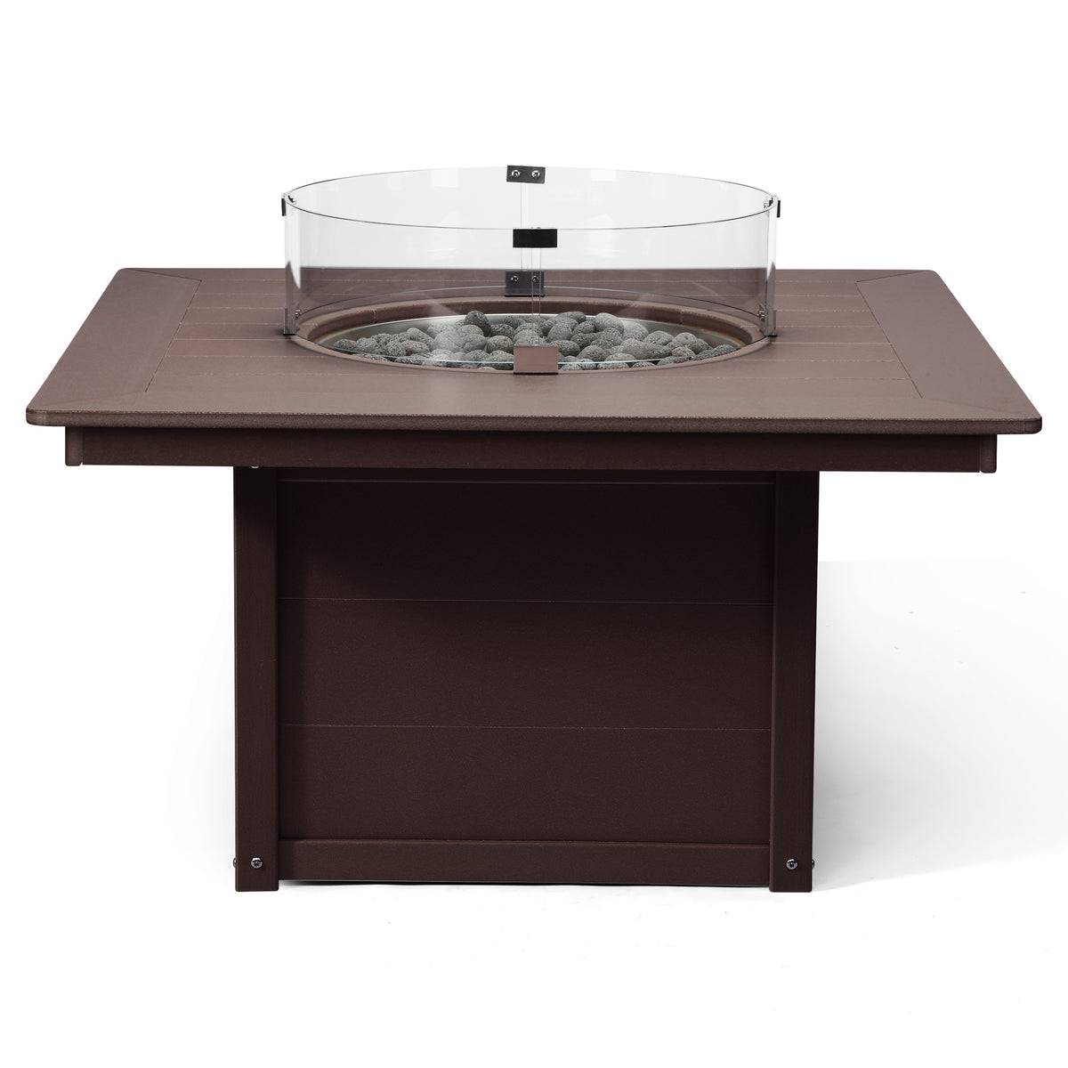Sol 42" Modern Outdoor Patio Propane Square Fire Pit Table